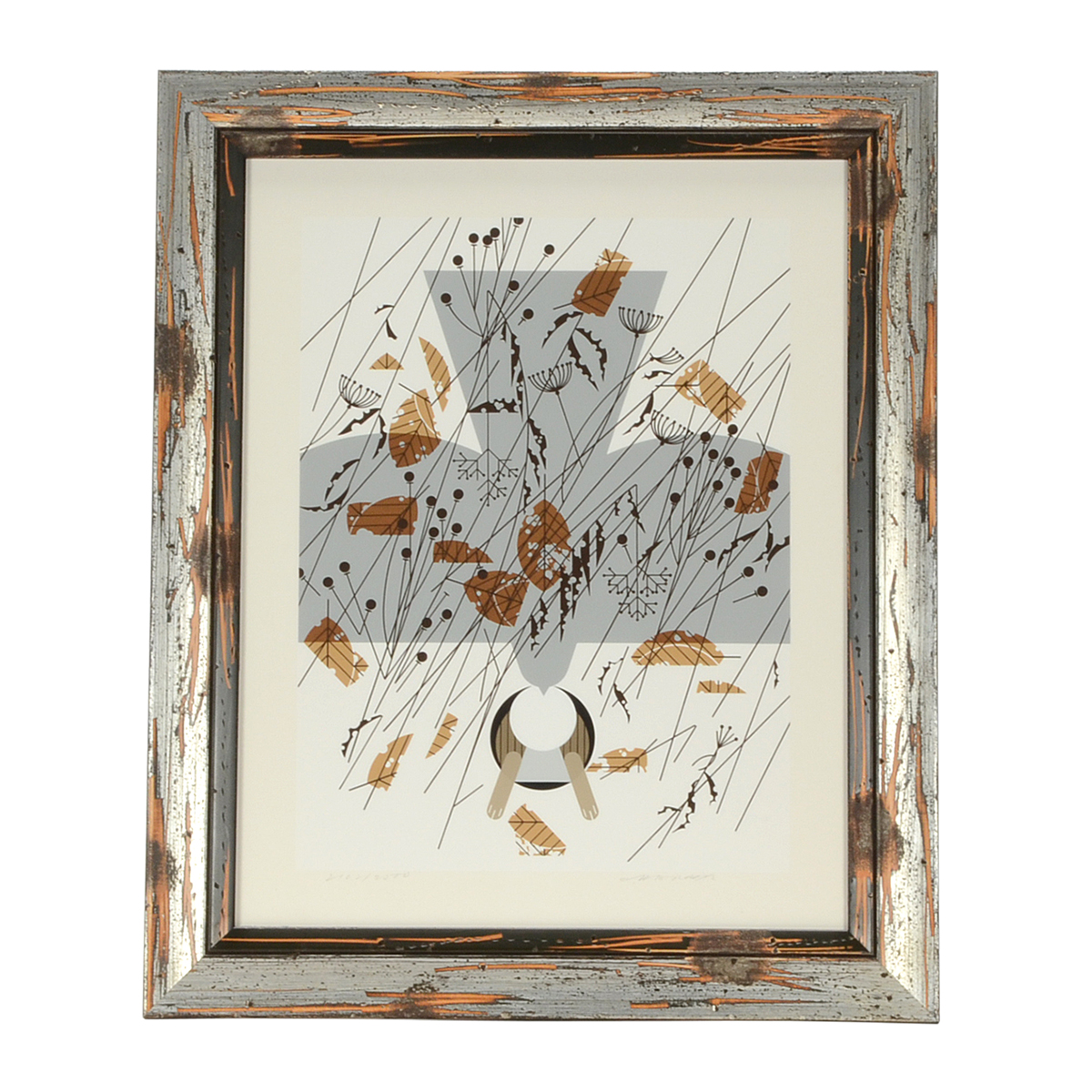 Charley Harper Signed Limited Edition Serigraph "Hare's Breadth"