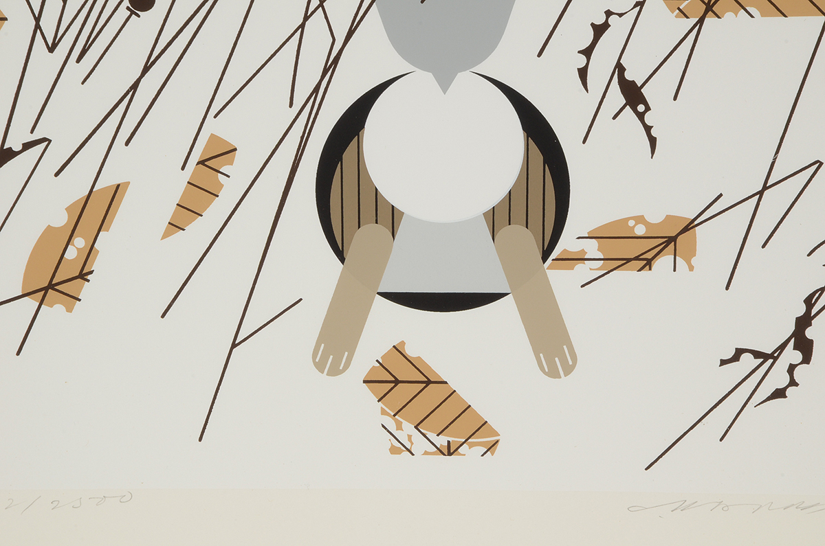 Charley Harper Signed Limited Edition Serigraph "Hare's Breadth"