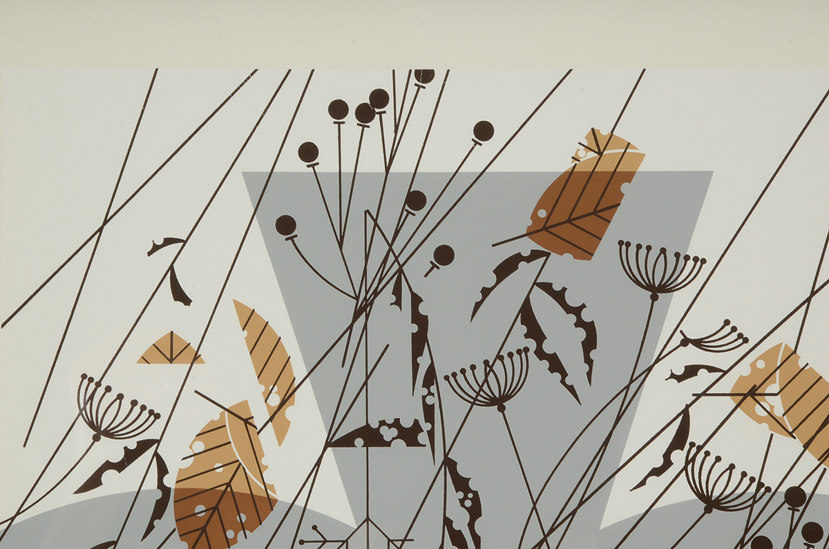 Charley Harper Signed Limited Edition Serigraph "Hare's Breadth"