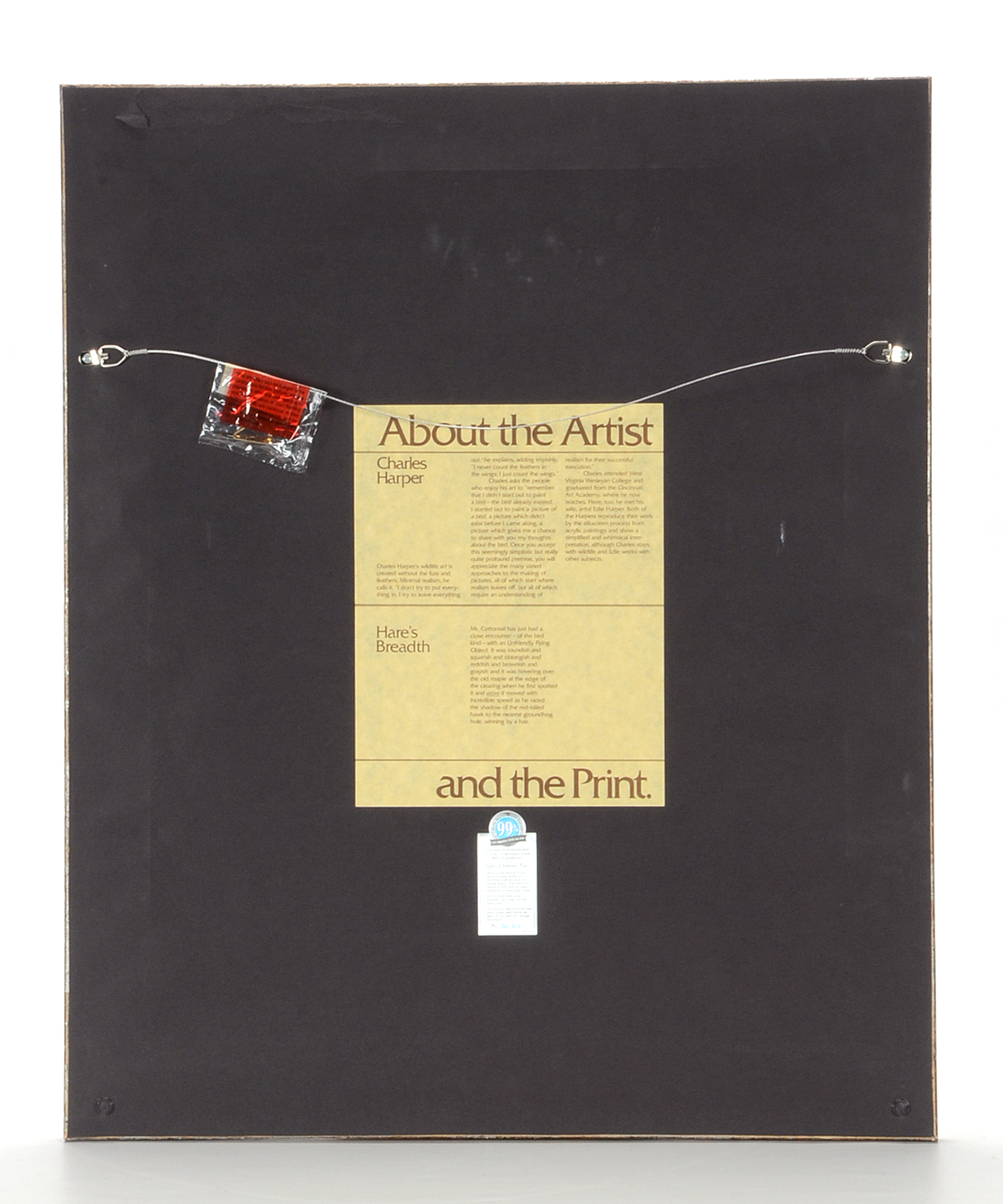 Charley Harper Signed Limited Edition Serigraph "Hare's Breadth"