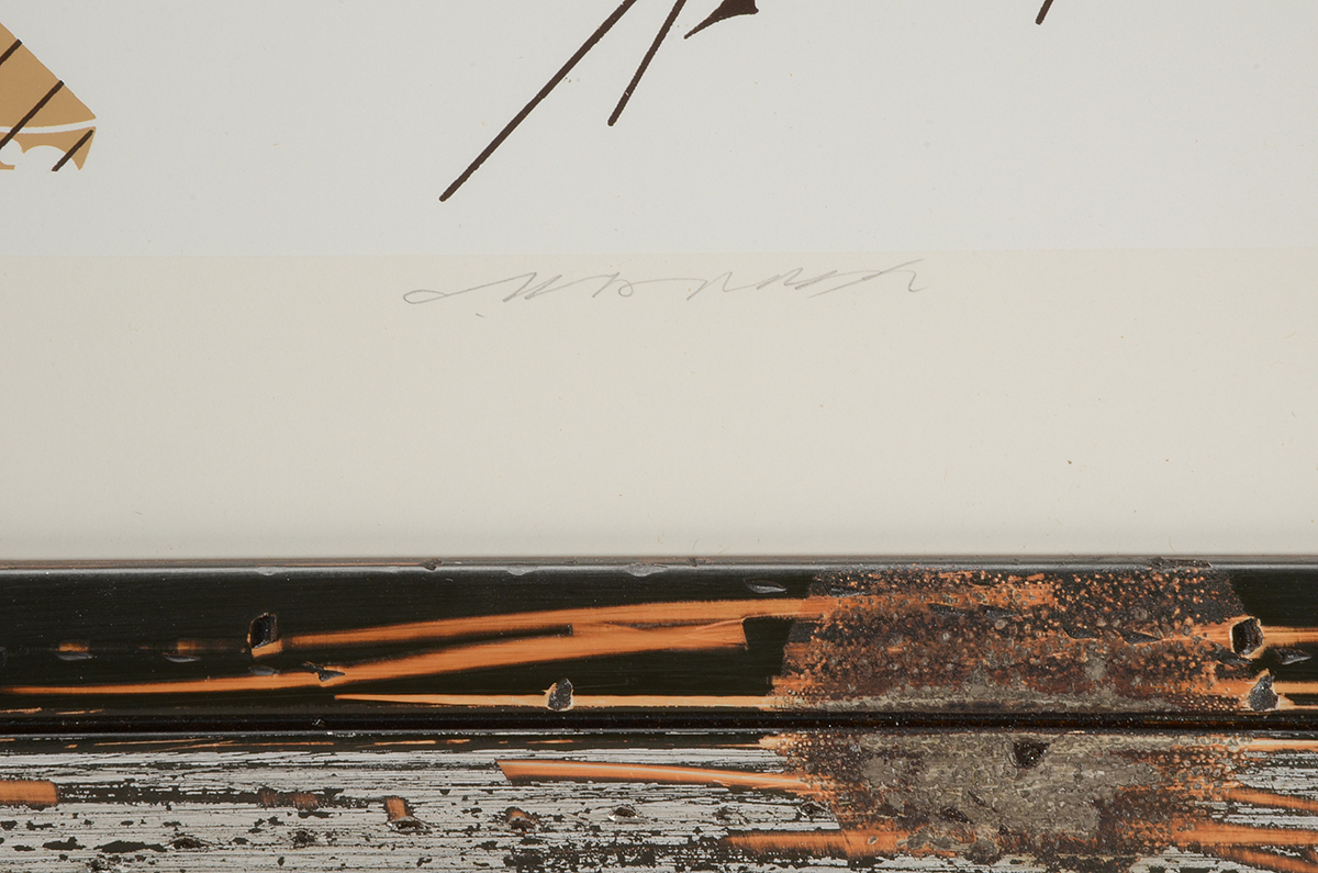 Charley Harper Signed Limited Edition Serigraph "Hare's Breadth"