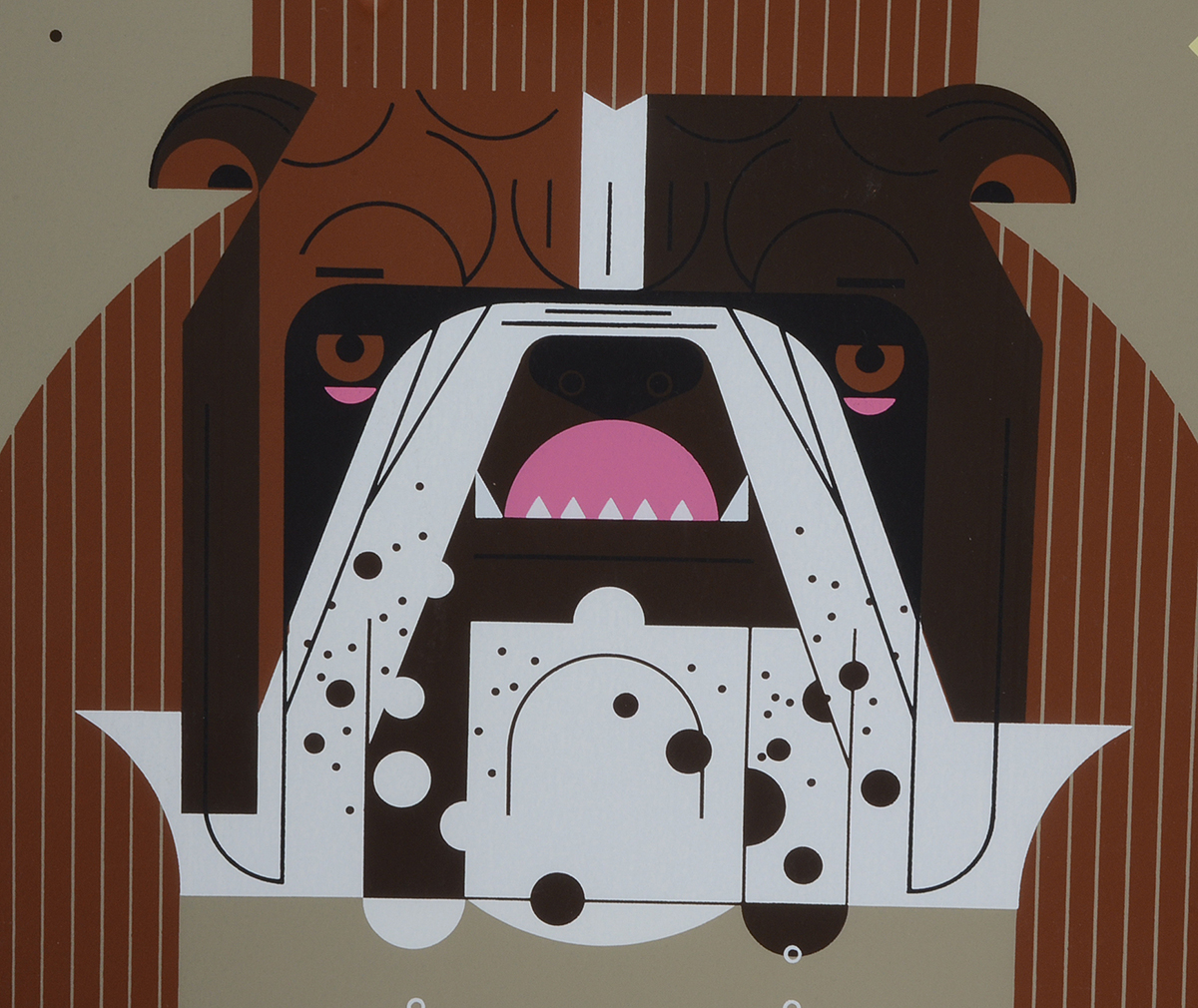 Charley Harper Signed Limited Edition Serigraph "Claws"