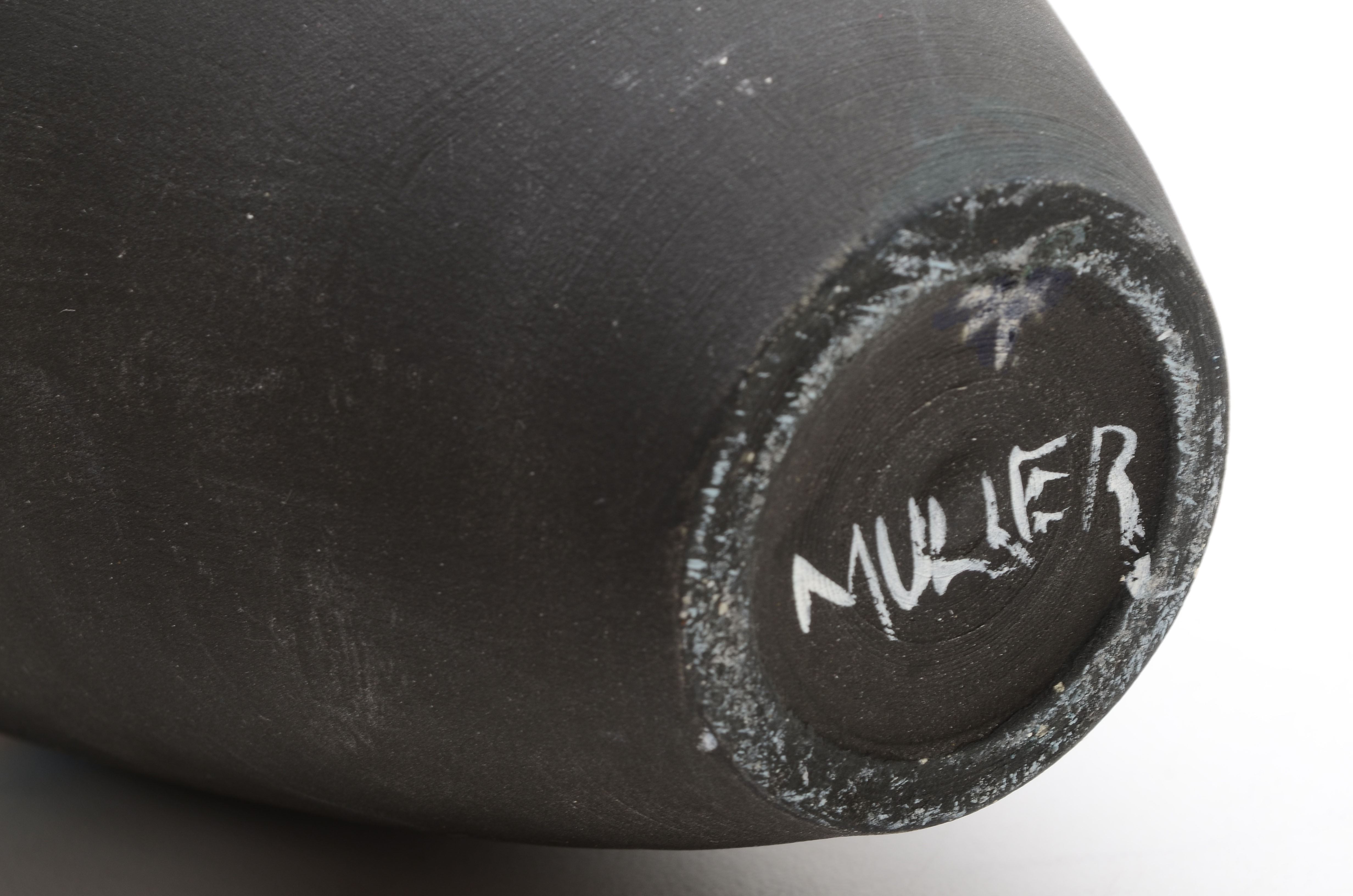 Contemporary Hand Thrown and Hand Painted Vase