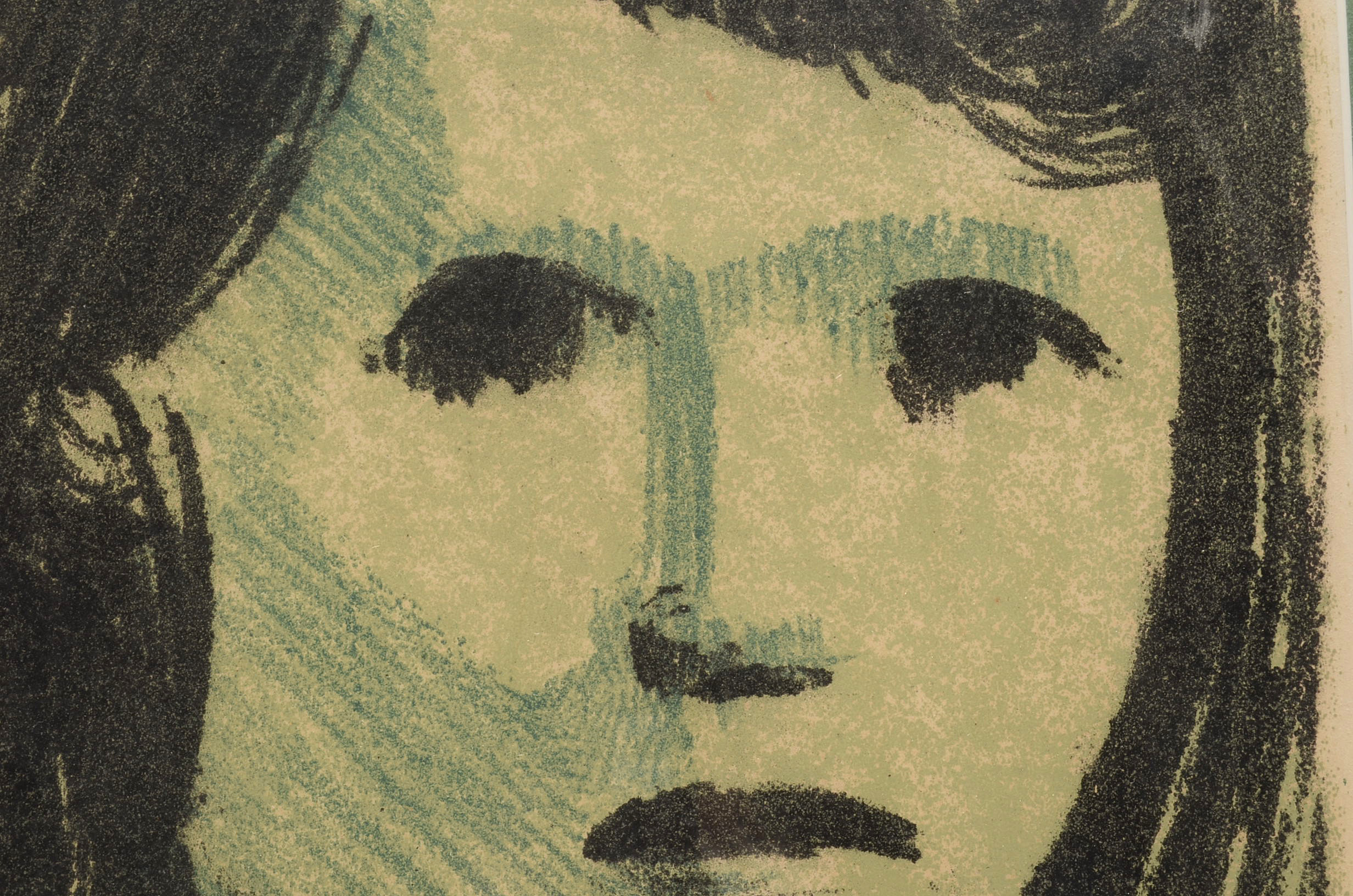 N. Shevlin Signed Limited Edition Stone Lithograph "Head of a Young Girl"