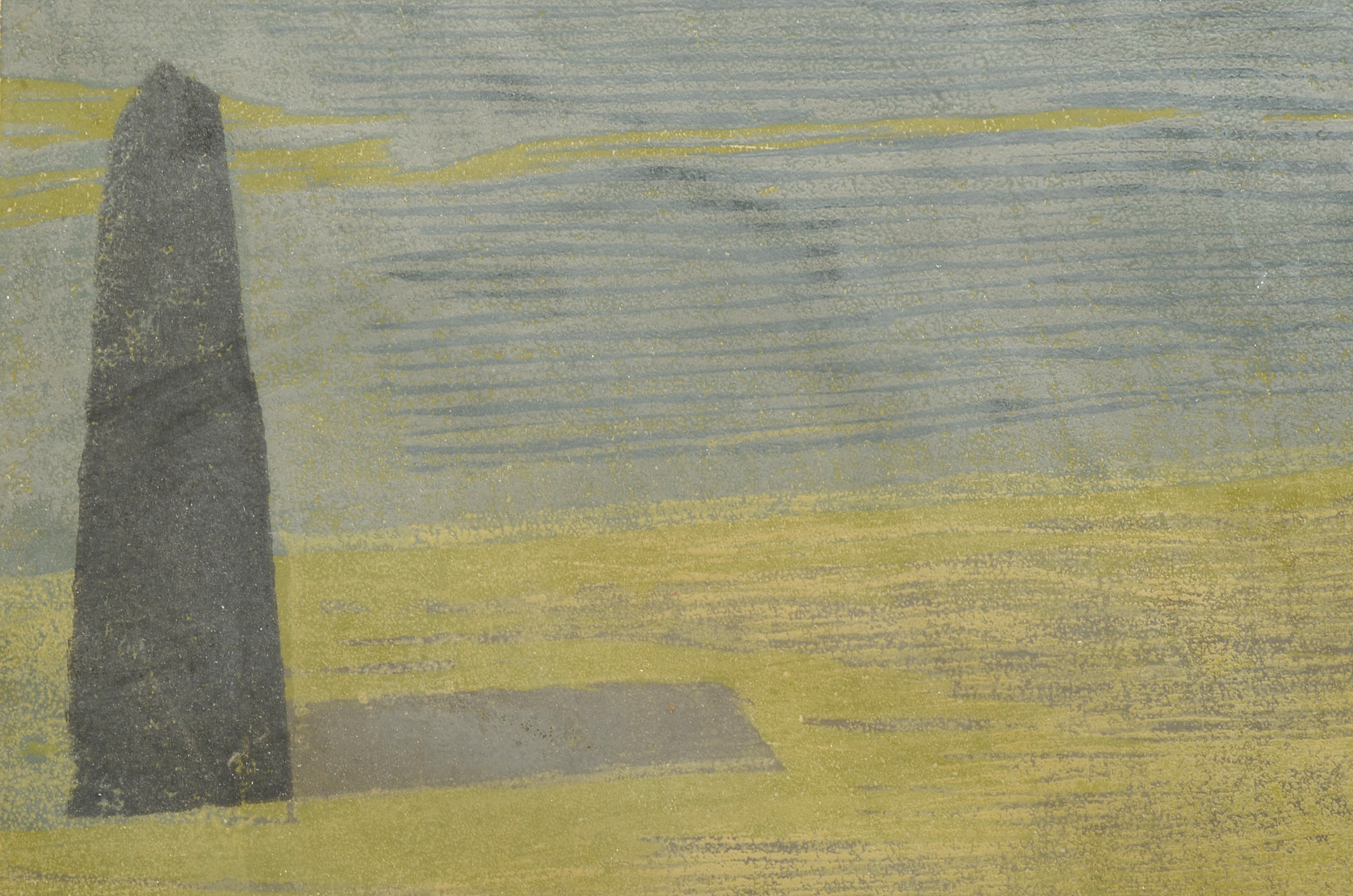 Evelyn Marx 1962 Limited Edition Woodblock "Hagar's Children"