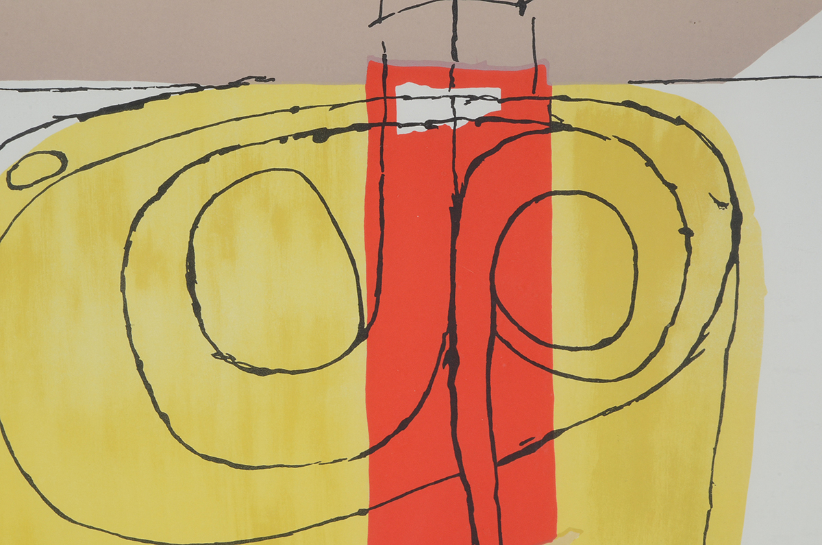 Le Corbusier 1963 Hand-Pulled Lithograph "Taureau"