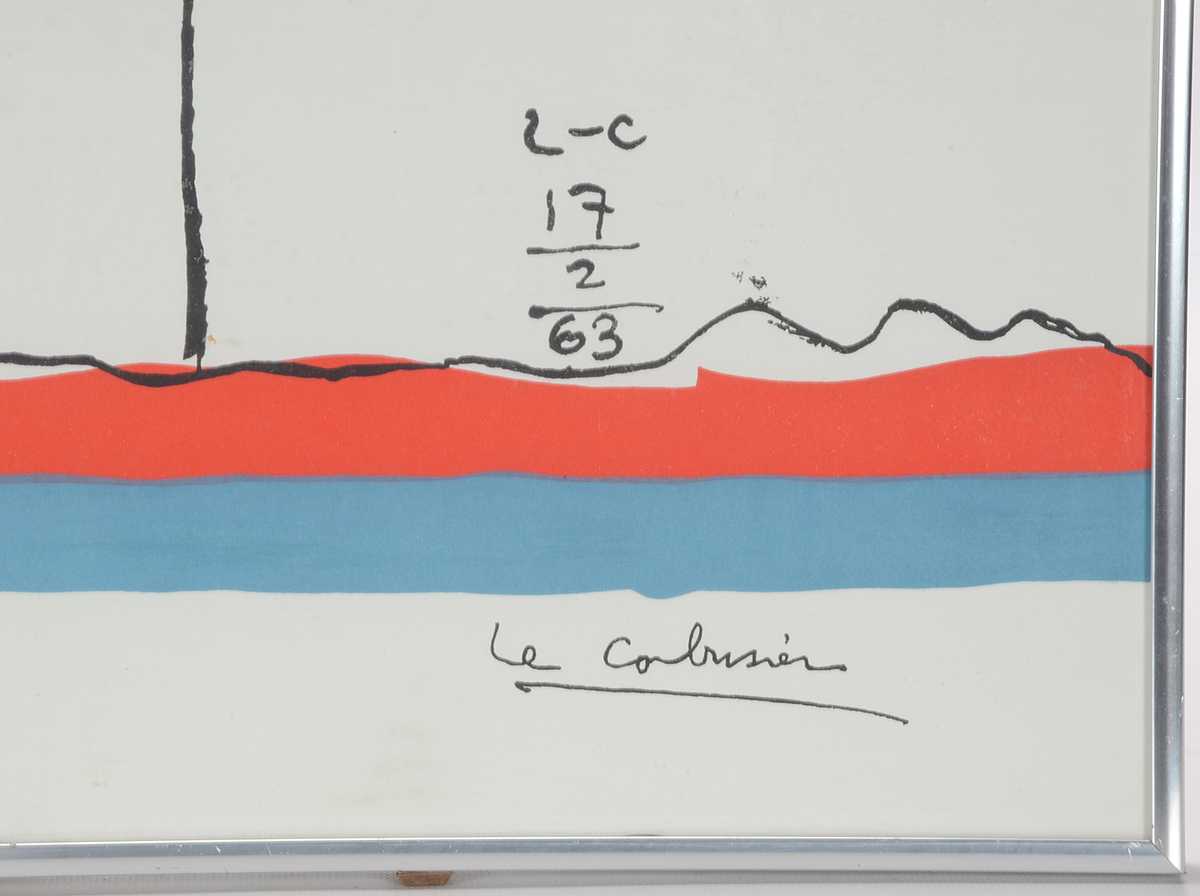 Le Corbusier 1963 Hand-Pulled Lithograph "Taureau"