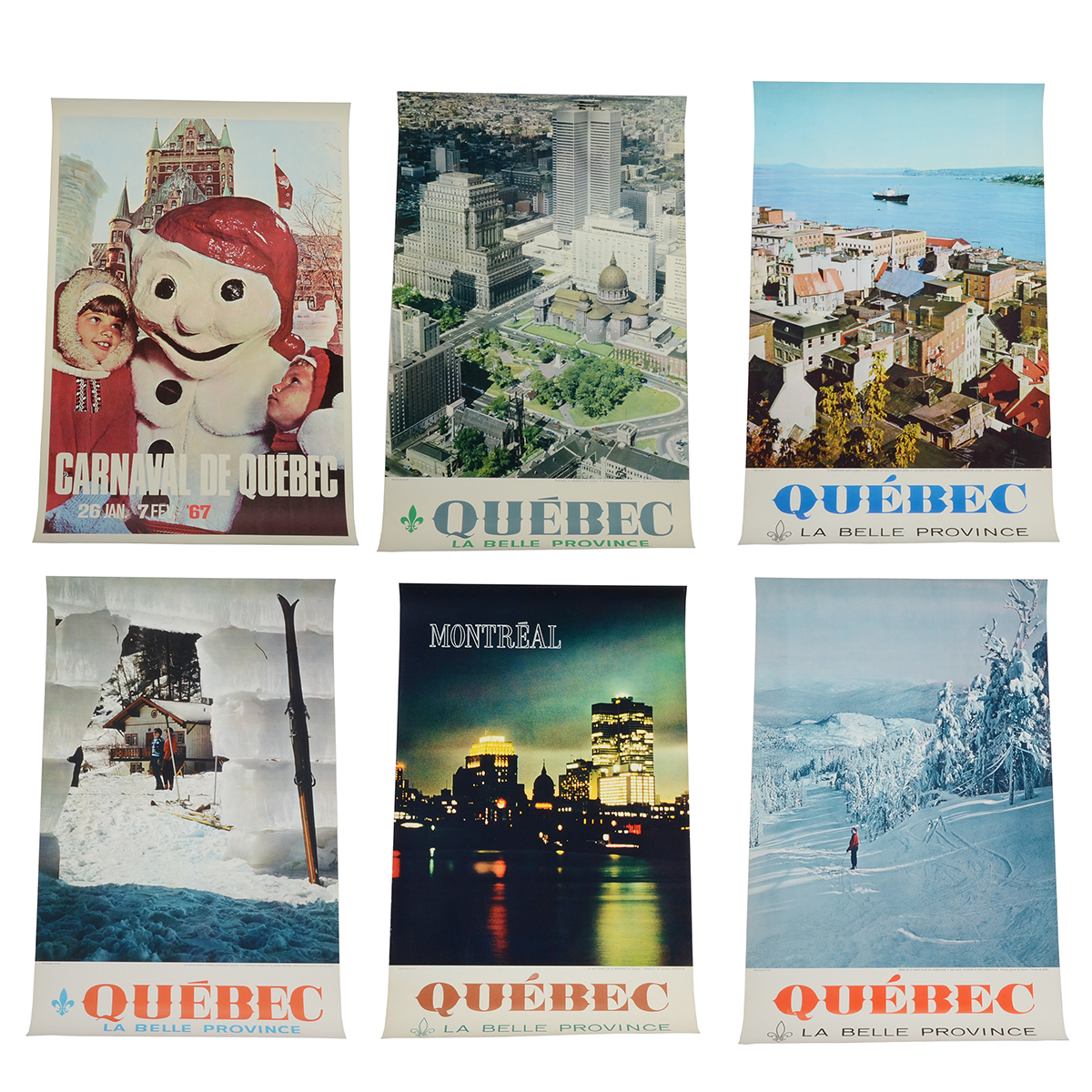 Six Original 1960s Québec Travel Posters