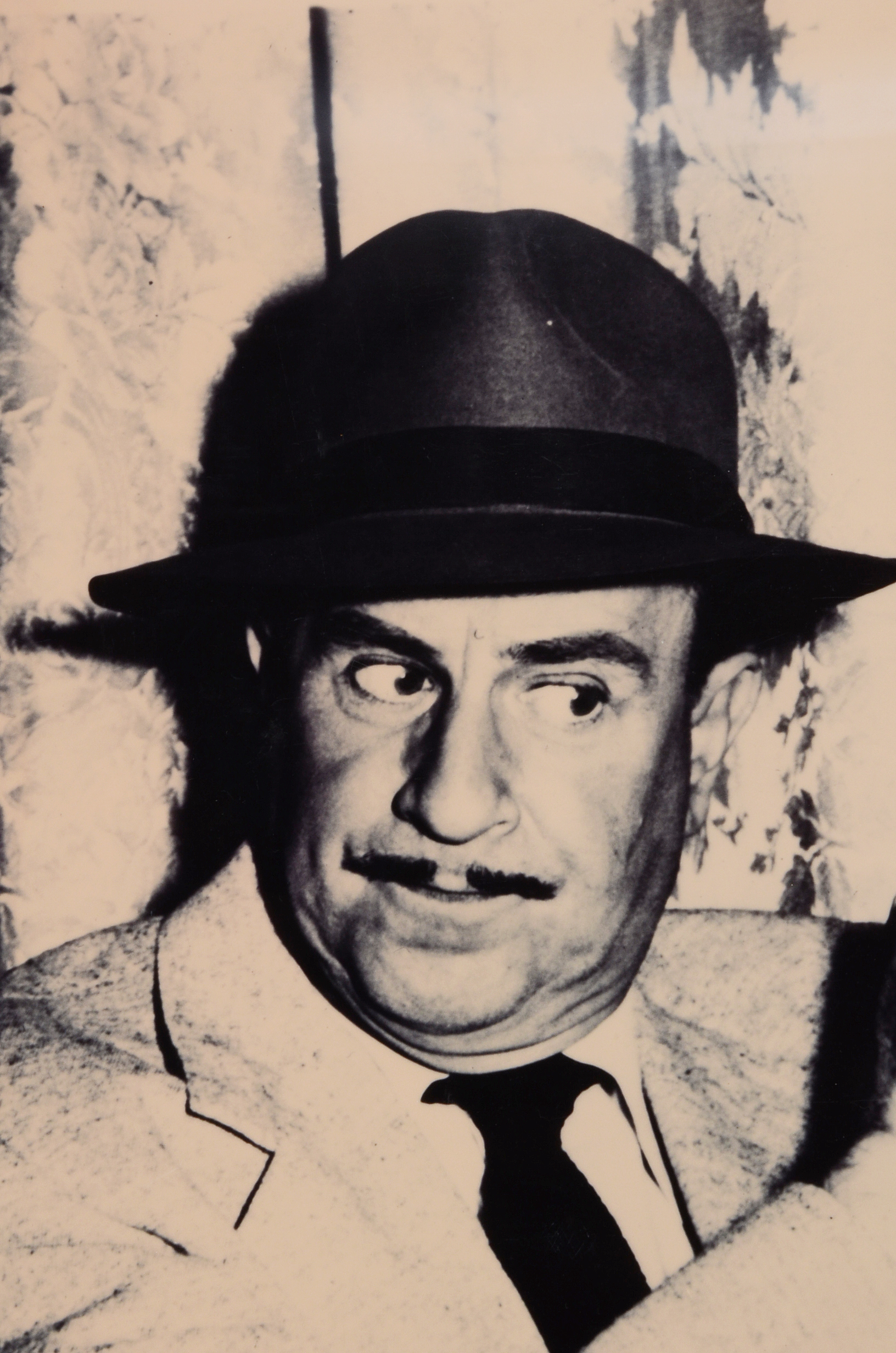 Large-Scale Unframed Black-and-White Photographic Poster of Lou Abbott and Bud Costello