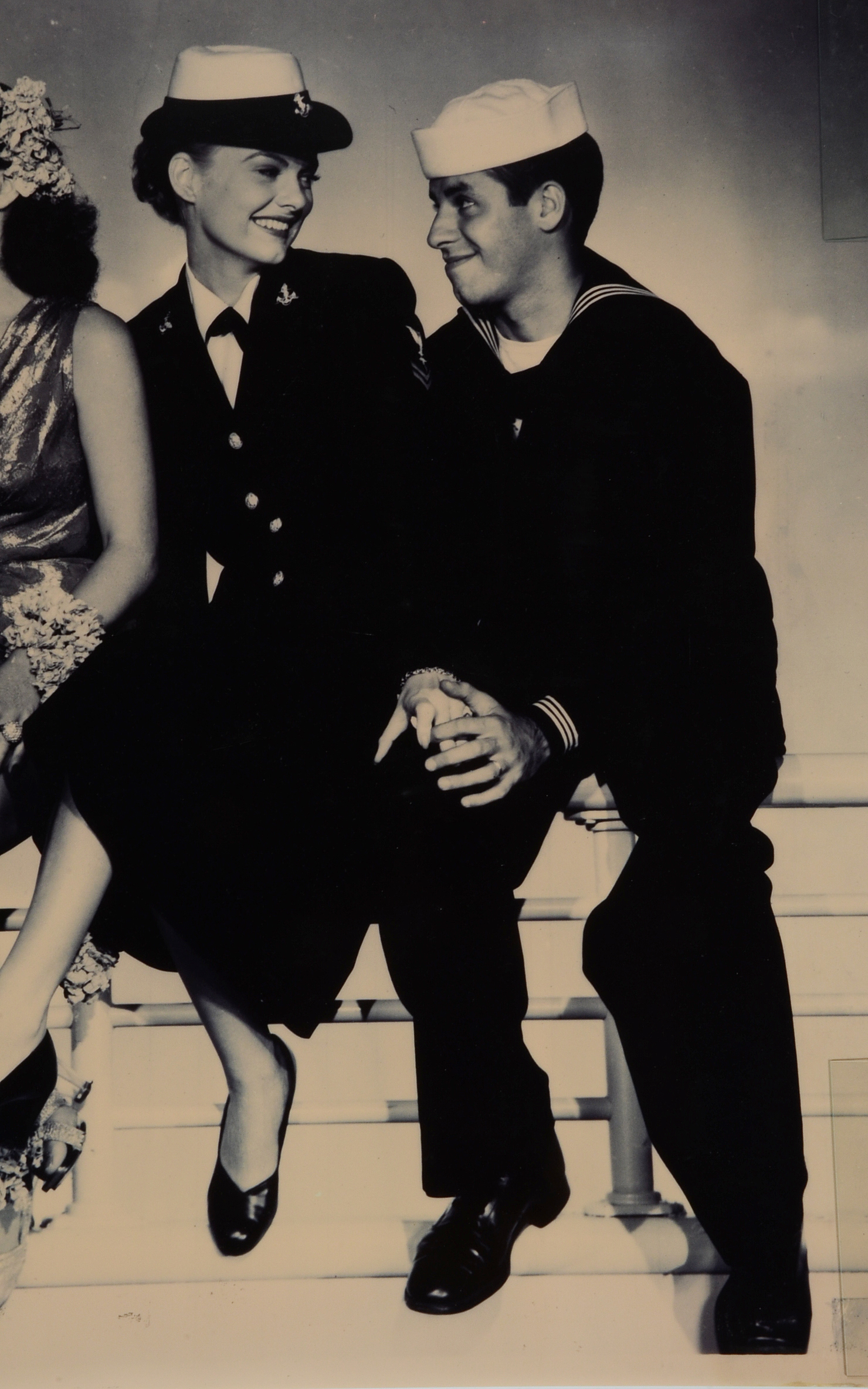 Large-Scale Unframed Black-and-White Photographic Poster of Film Still of "Sailor Beware"