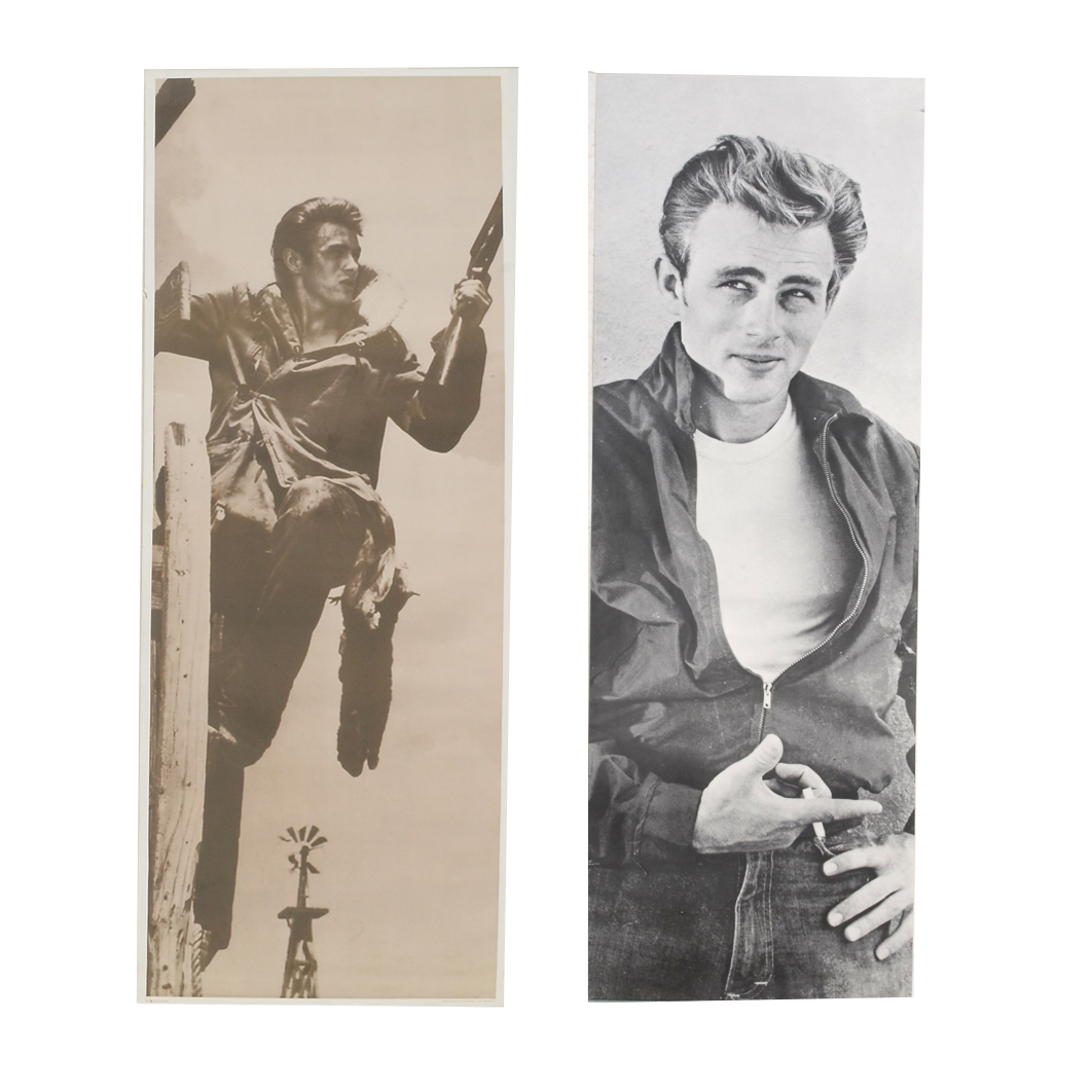 Two Large-Scale 1980s James Dean Posters