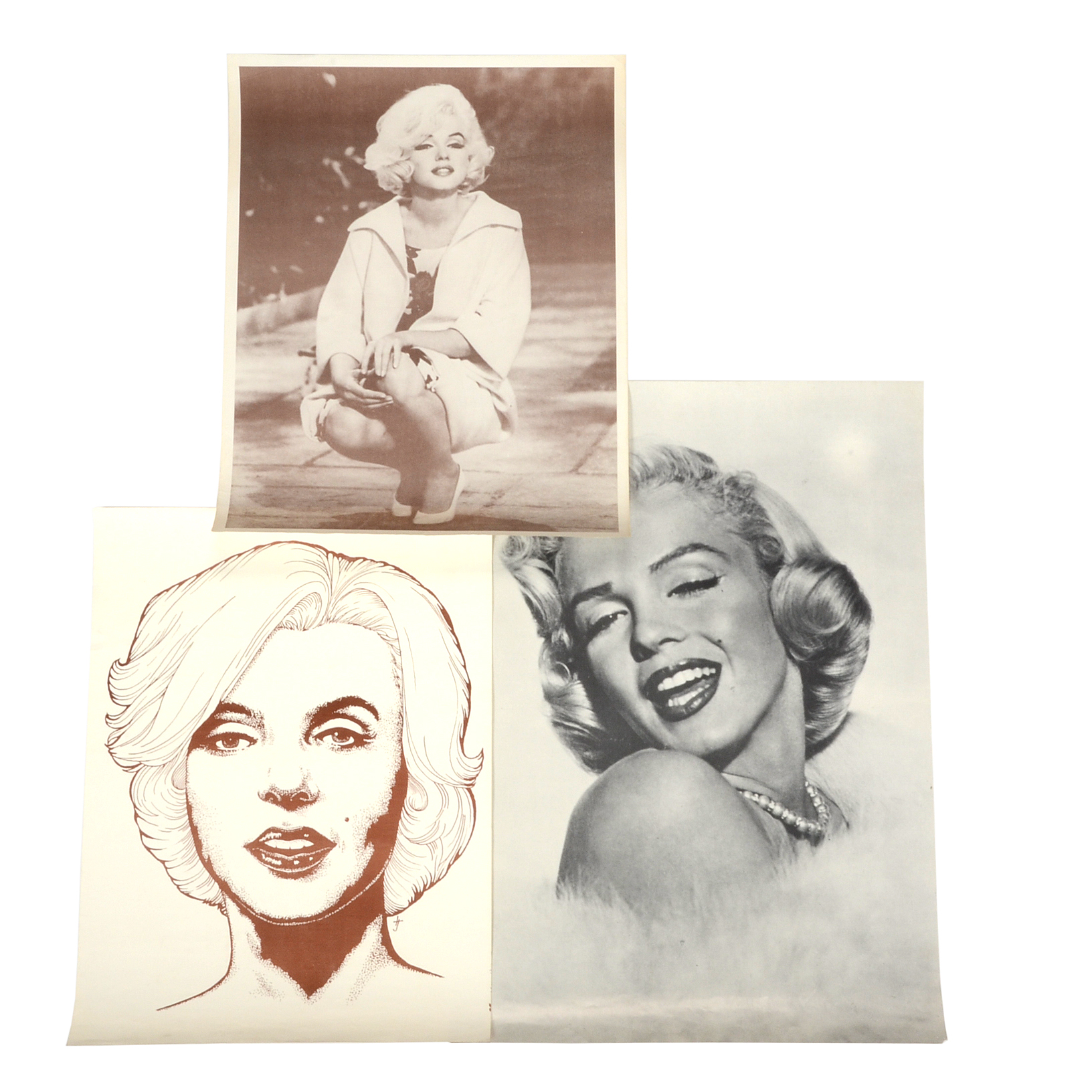 Three Offset Lithographic Marilyn Monroe Posters