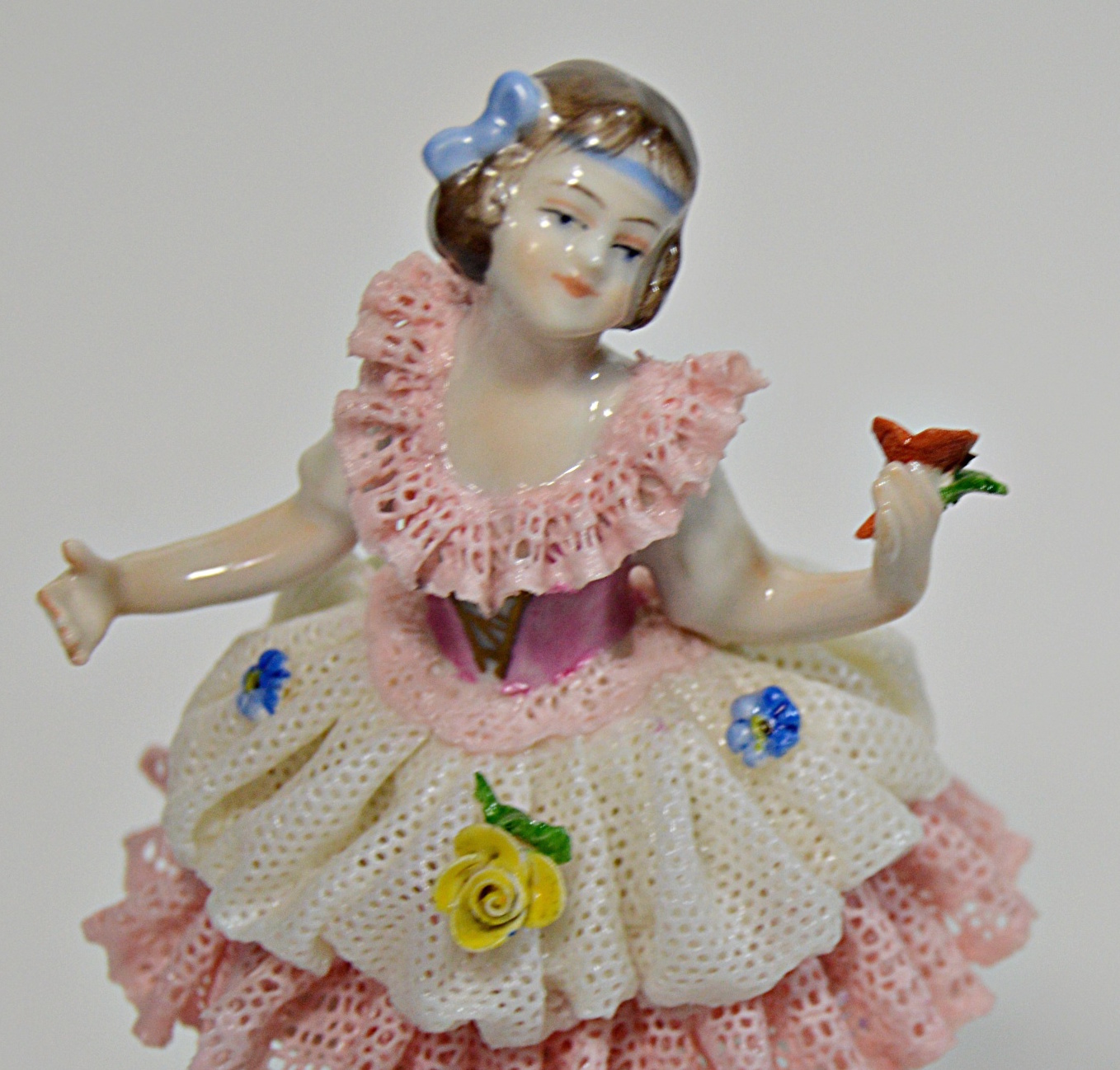 Antique Dresden Porcelain Ballerina