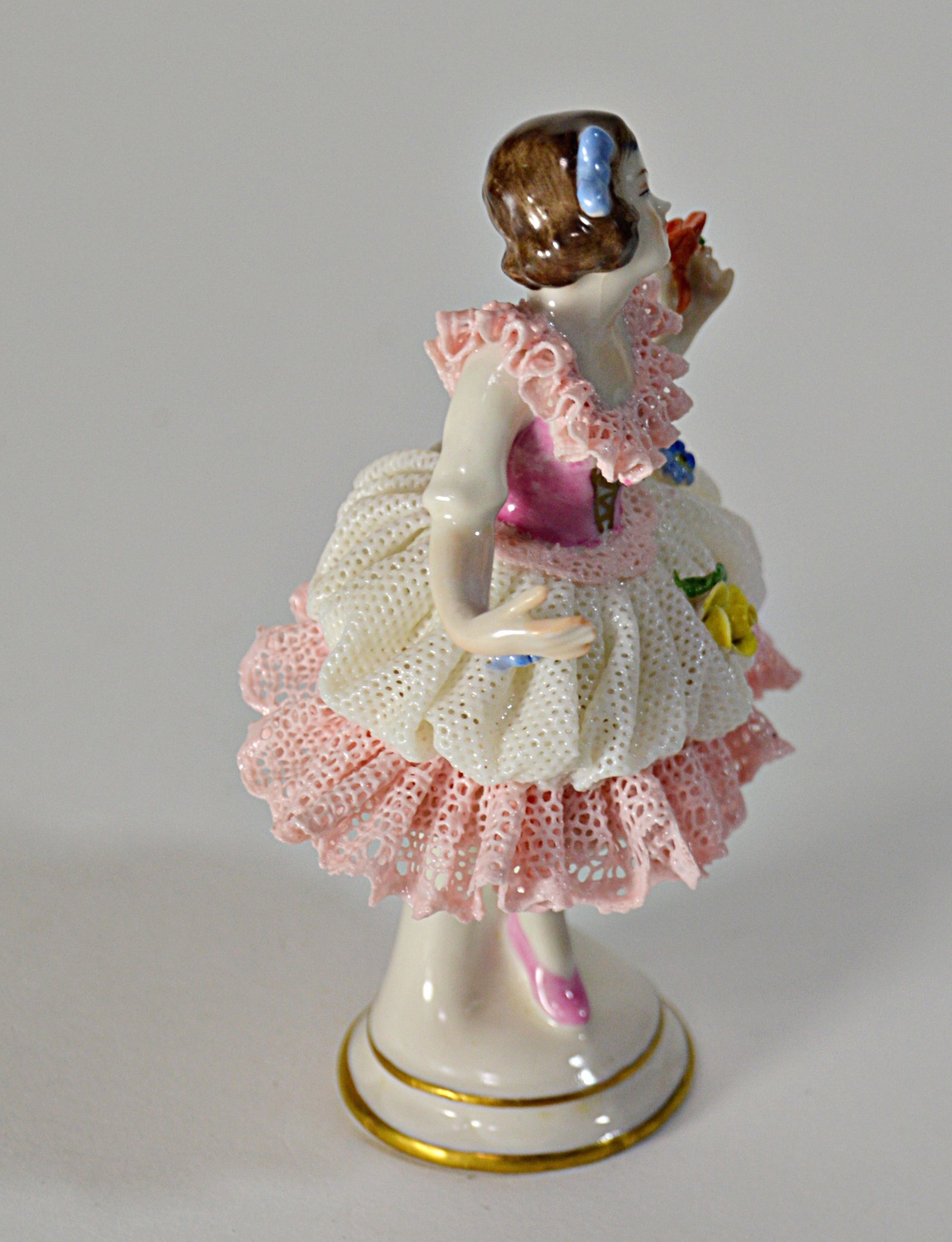 Antique Dresden Porcelain Ballerina