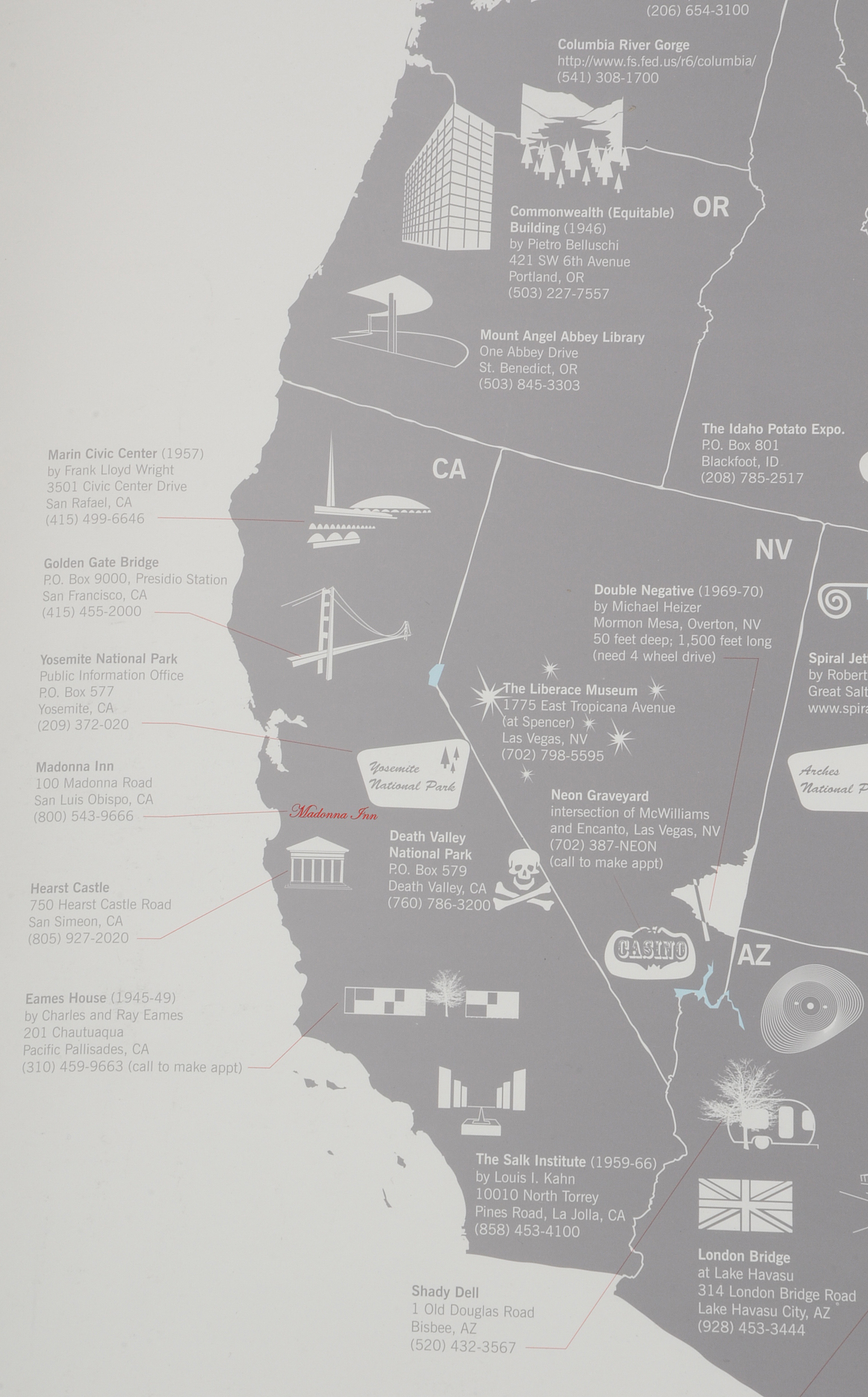 Two Duplicate Contemporary Double-Sided "Road Trip" Posters Created for Design Within Reach
