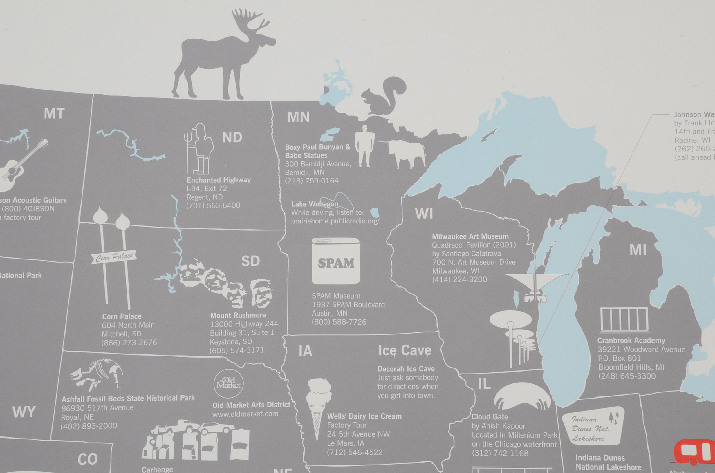 Two Duplicate Contemporary Double-Sided "Road Trip" Posters Created for Design Within Reach