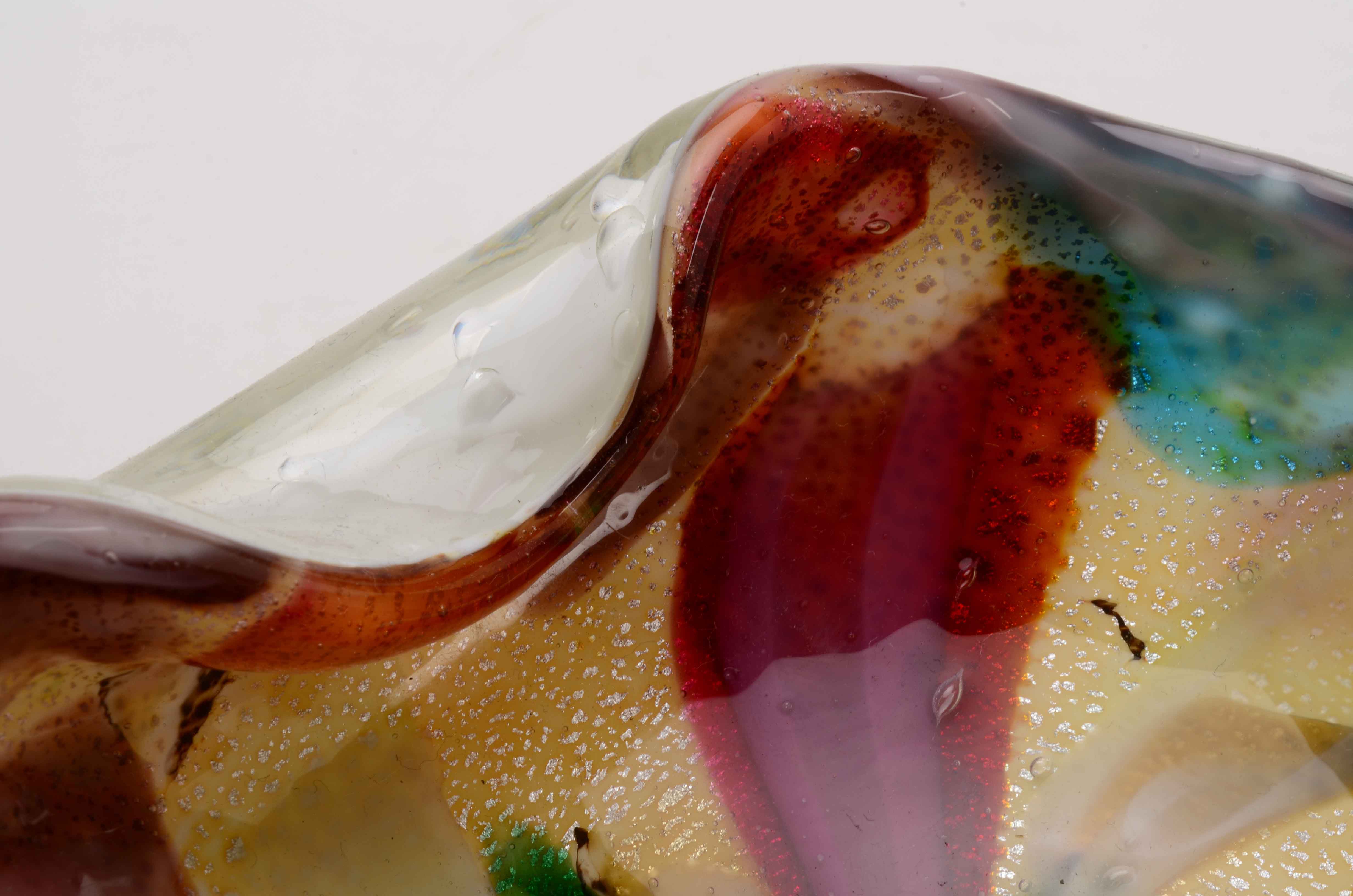 Vintage Art Glass Italian Murano Venetian Bowl