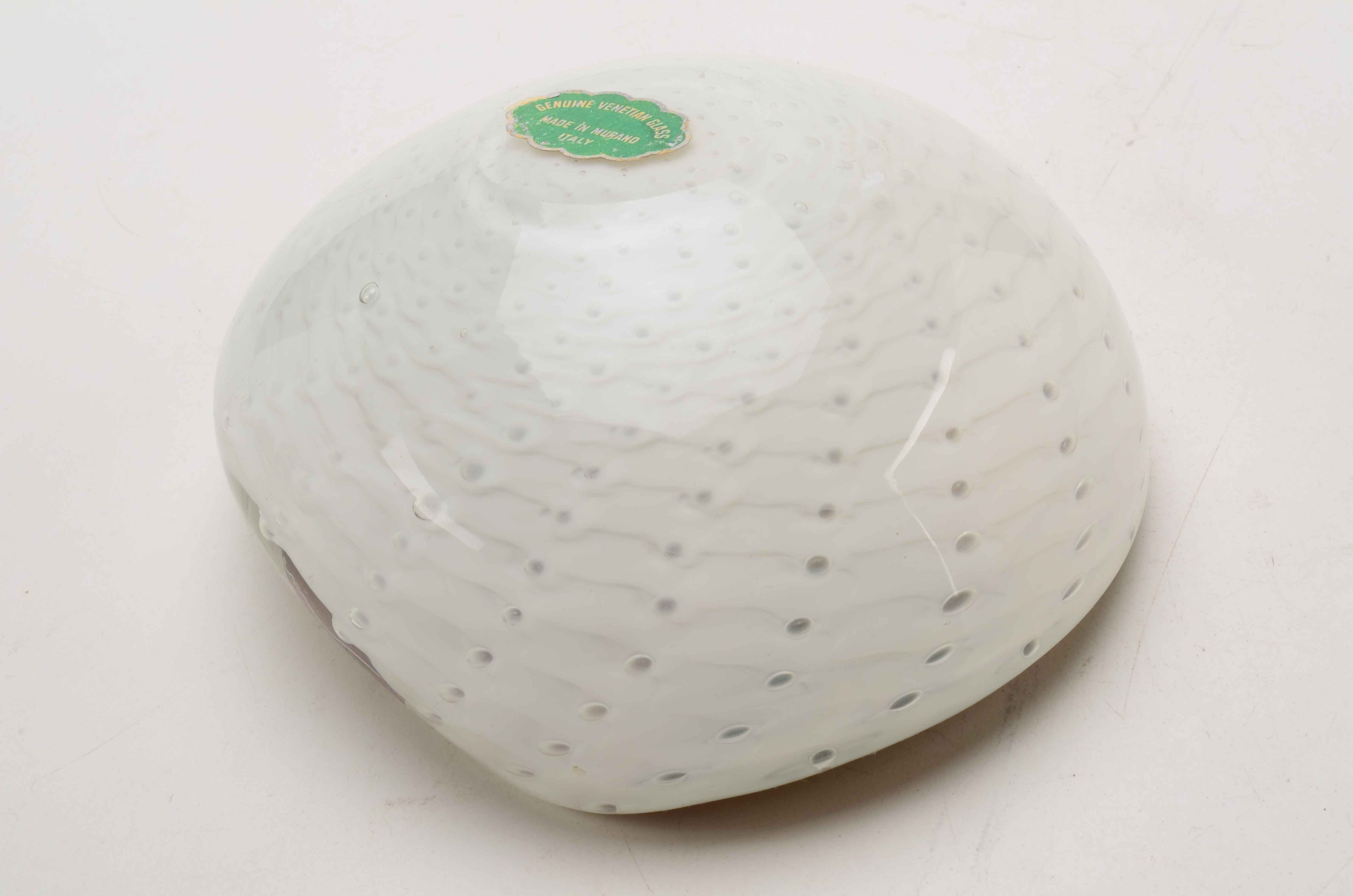 Vintage Art Glass Italian Murano Venetian Bowl