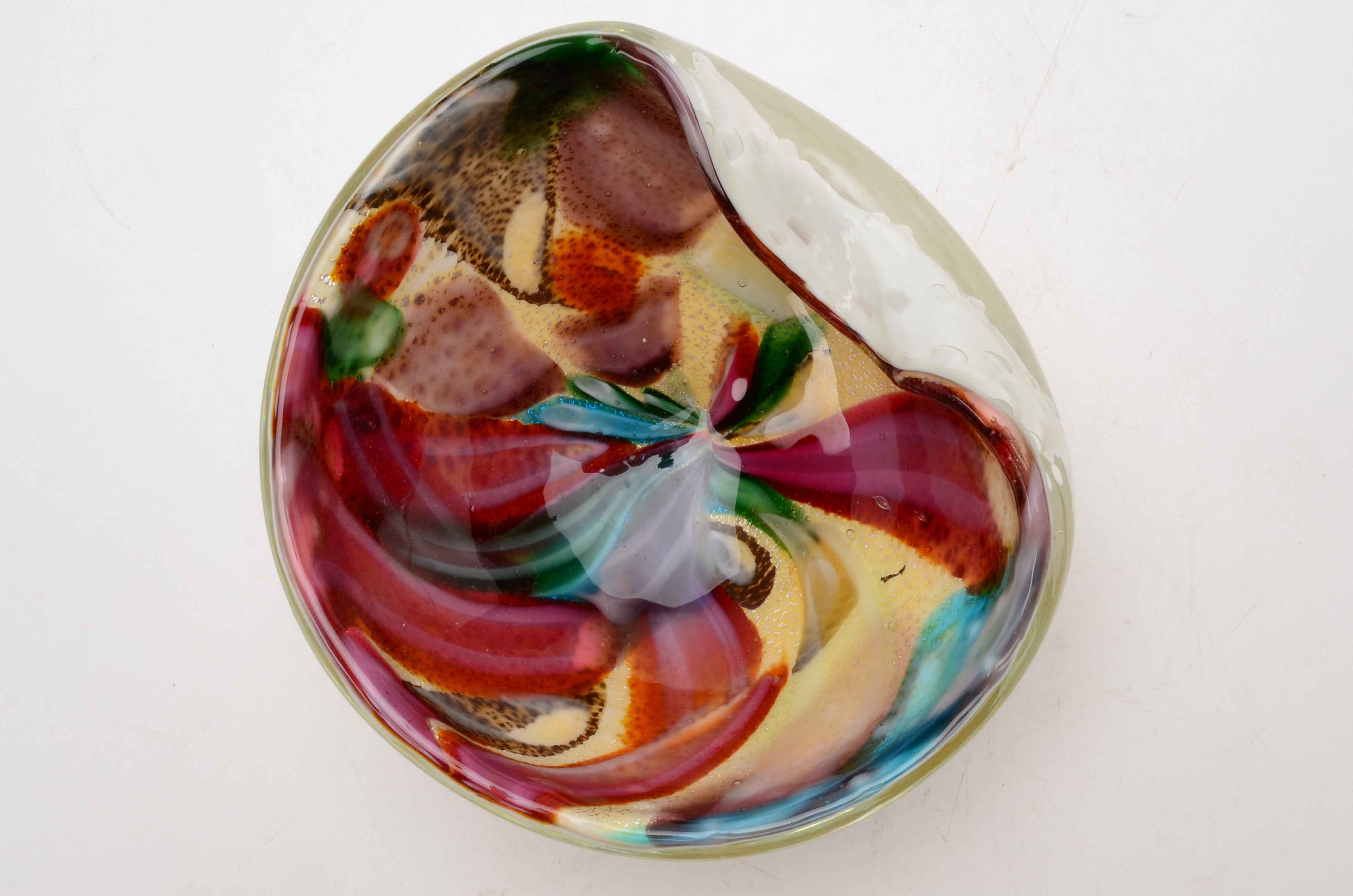 Vintage Art Glass Italian Murano Venetian Bowl