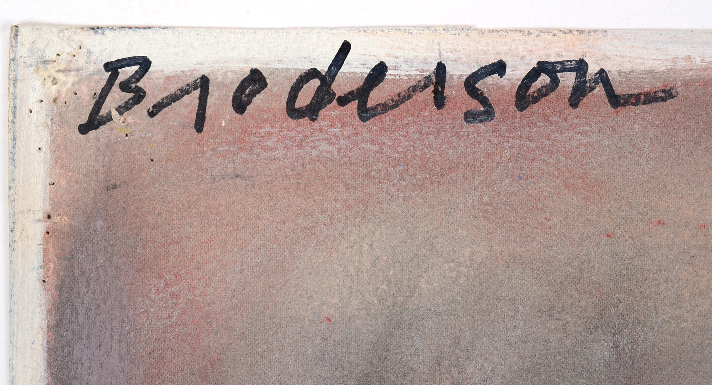 Robert Broderson Original Oil on Paper "Six Figures - Rose, Black & White"