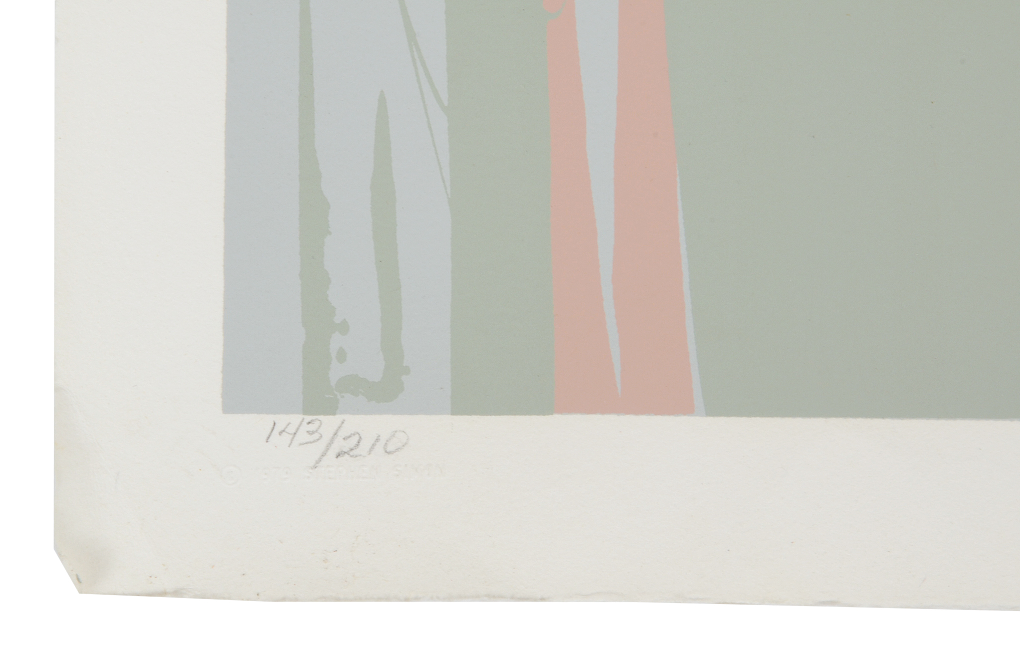 Larry Poons Signed Limited Edition 1979 Serigraph