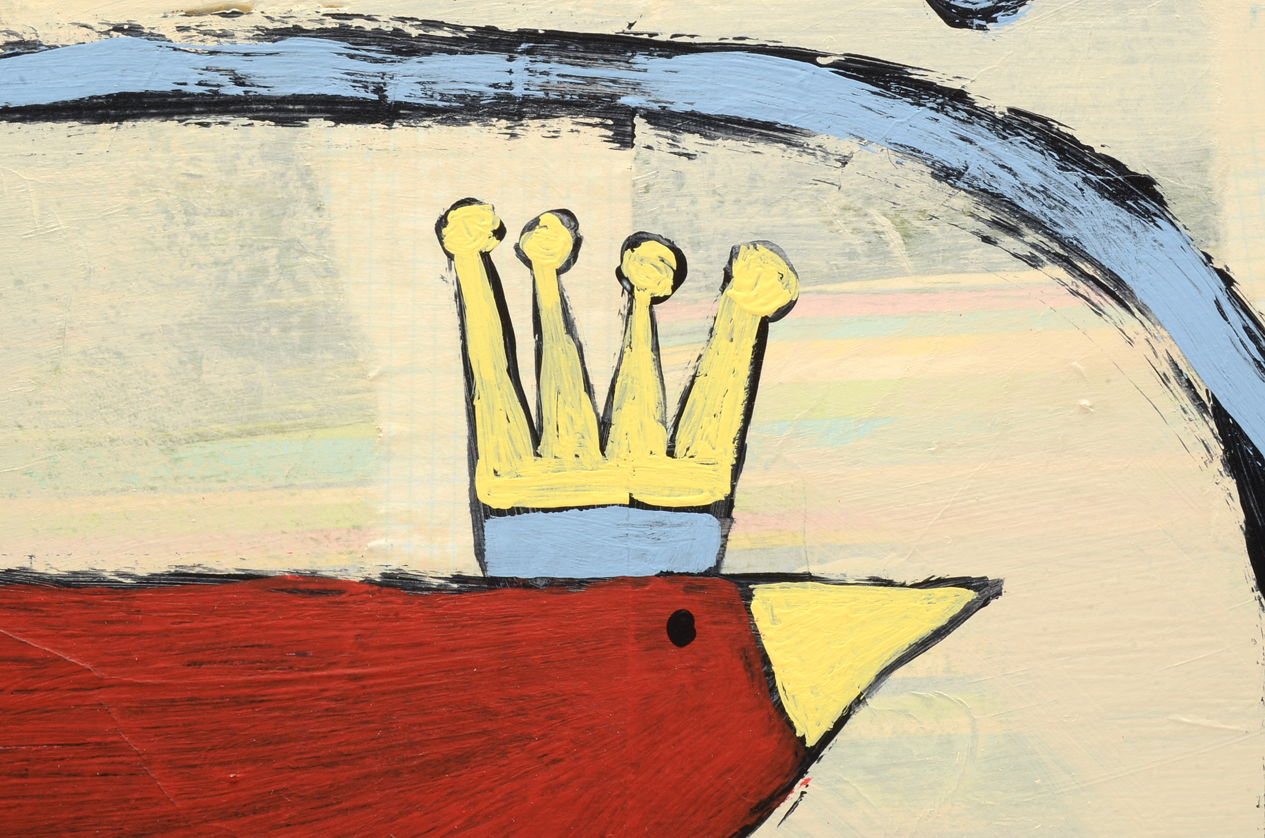 Sweet Tea Original Mixed Media Folk Art Painting