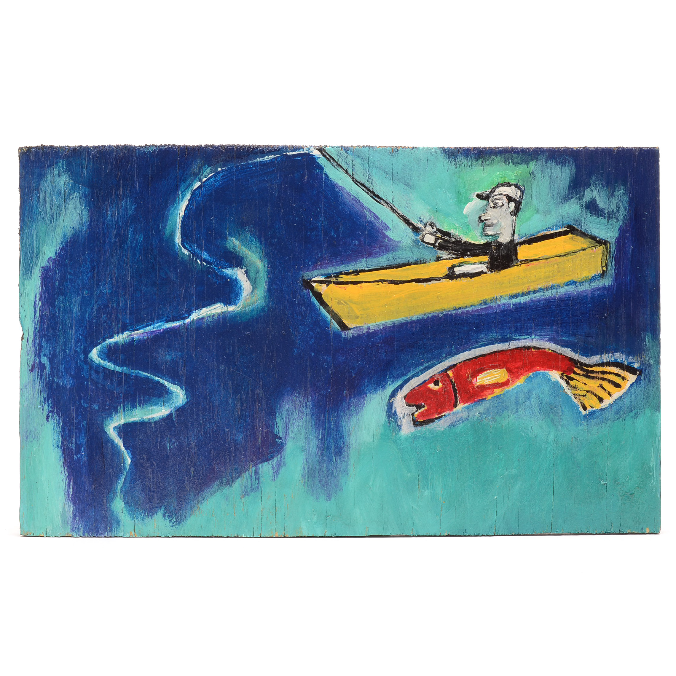 T. Marie Nolan Original 2015 Folk Art Acrylic on Salvaged Wood