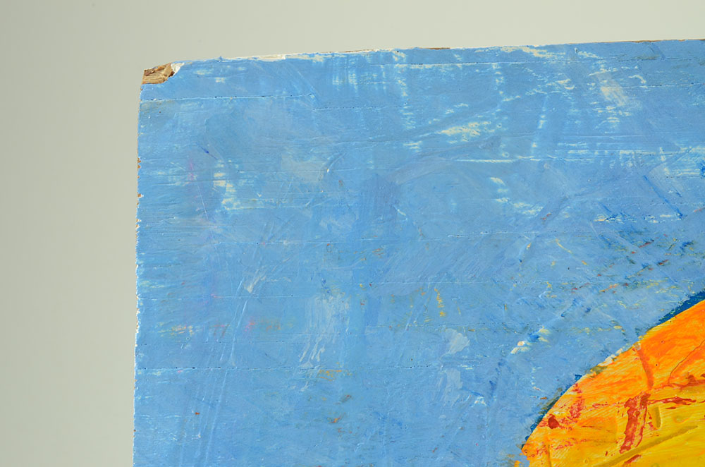 Bob Hoke Original 2015 Outsider Art Acrylic Painting on Plywood "Candy Man"