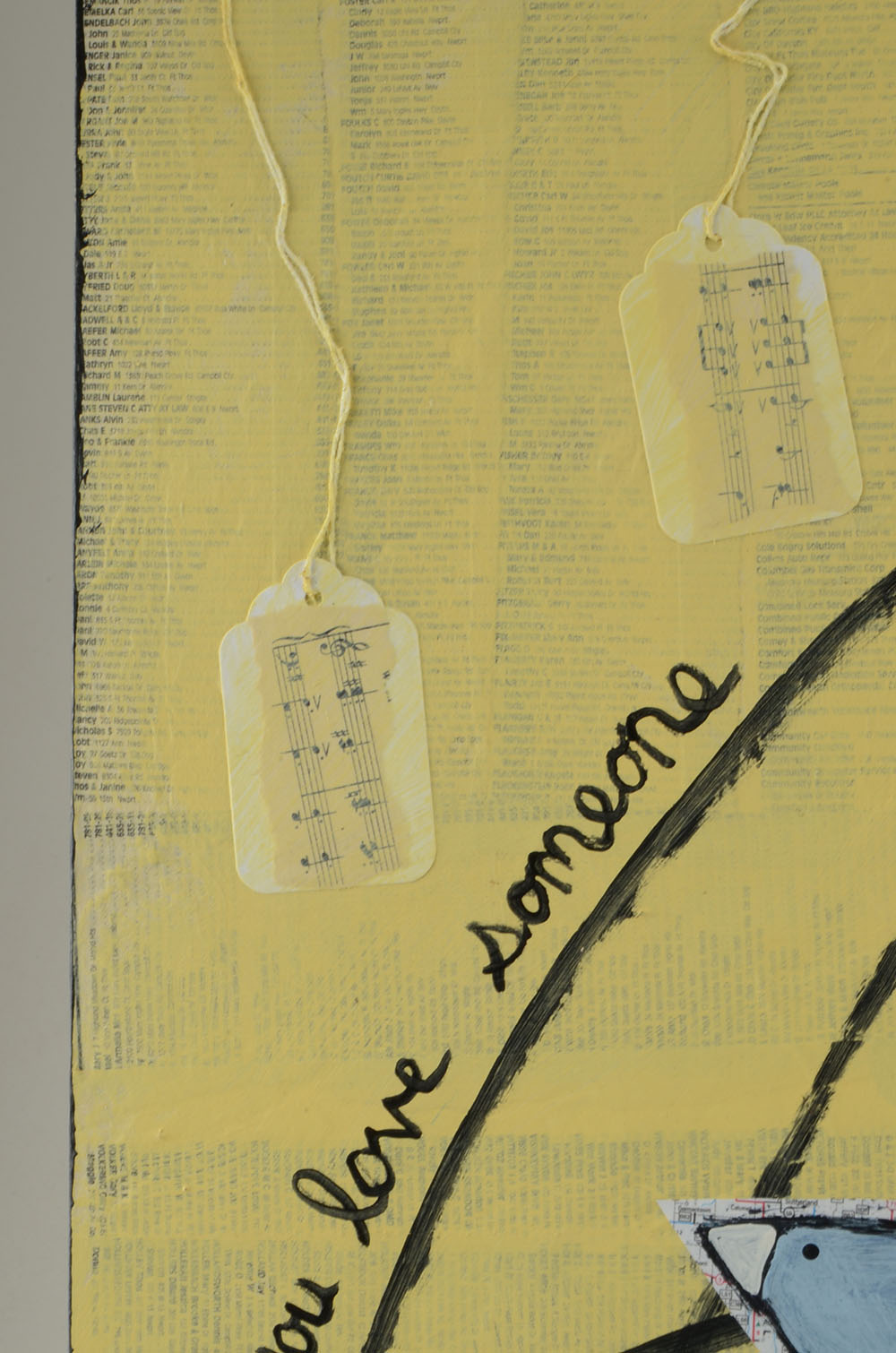 Sweet Tea Original Mixed Media Folk Art Painting on Wood Panel "If You Love Someone Set Them Free"