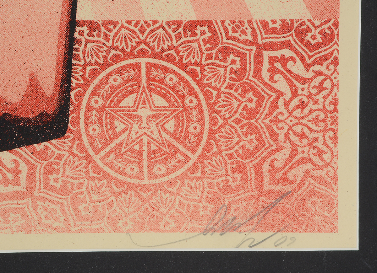 Shepard Fairey 2009 Signed Limited Edition Serigraph "Yellow Cans" for L.E.A.D. Uganda Benefit