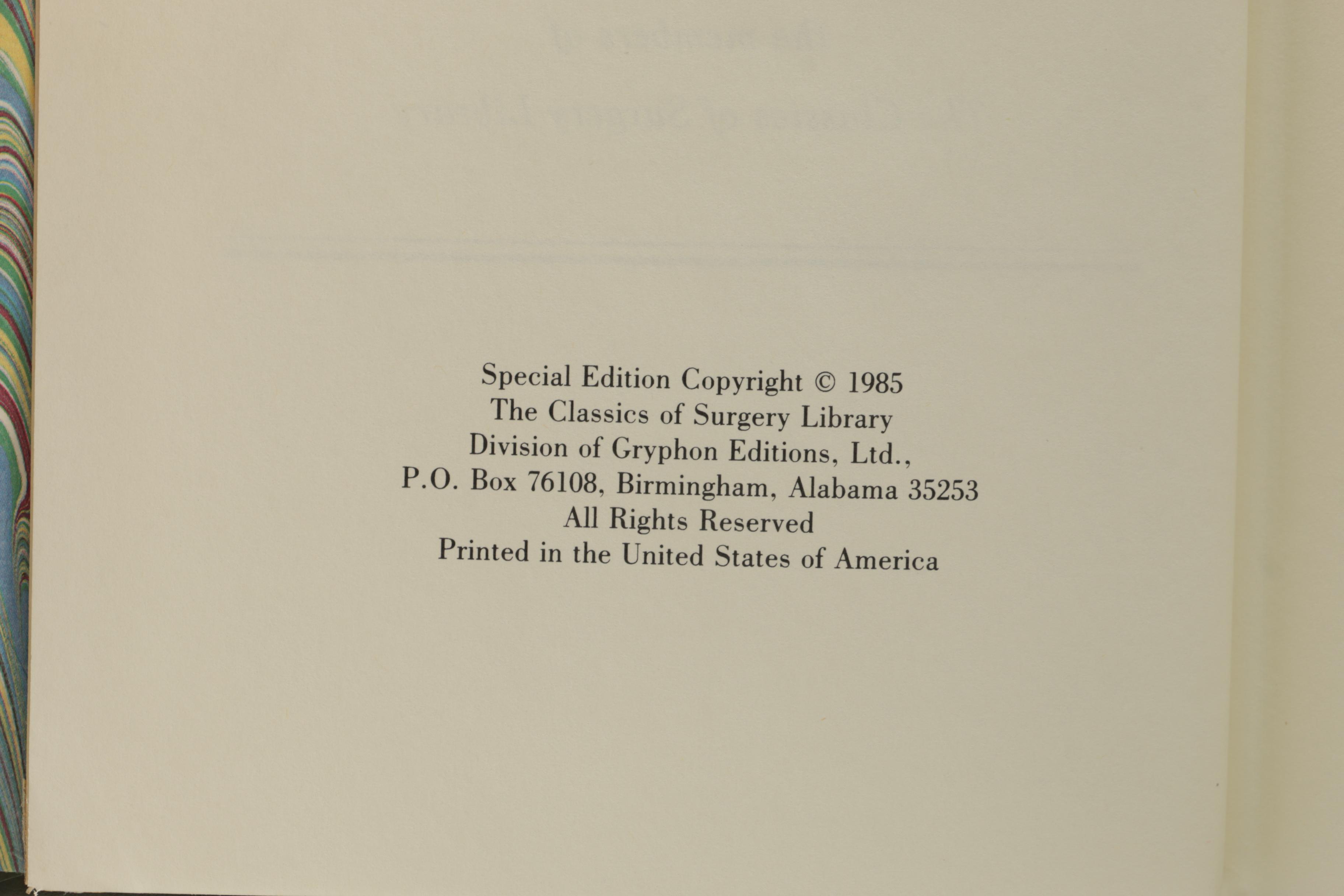 Leatherbound Classic Medical Books Featuring "The Classics of Surgery Library"