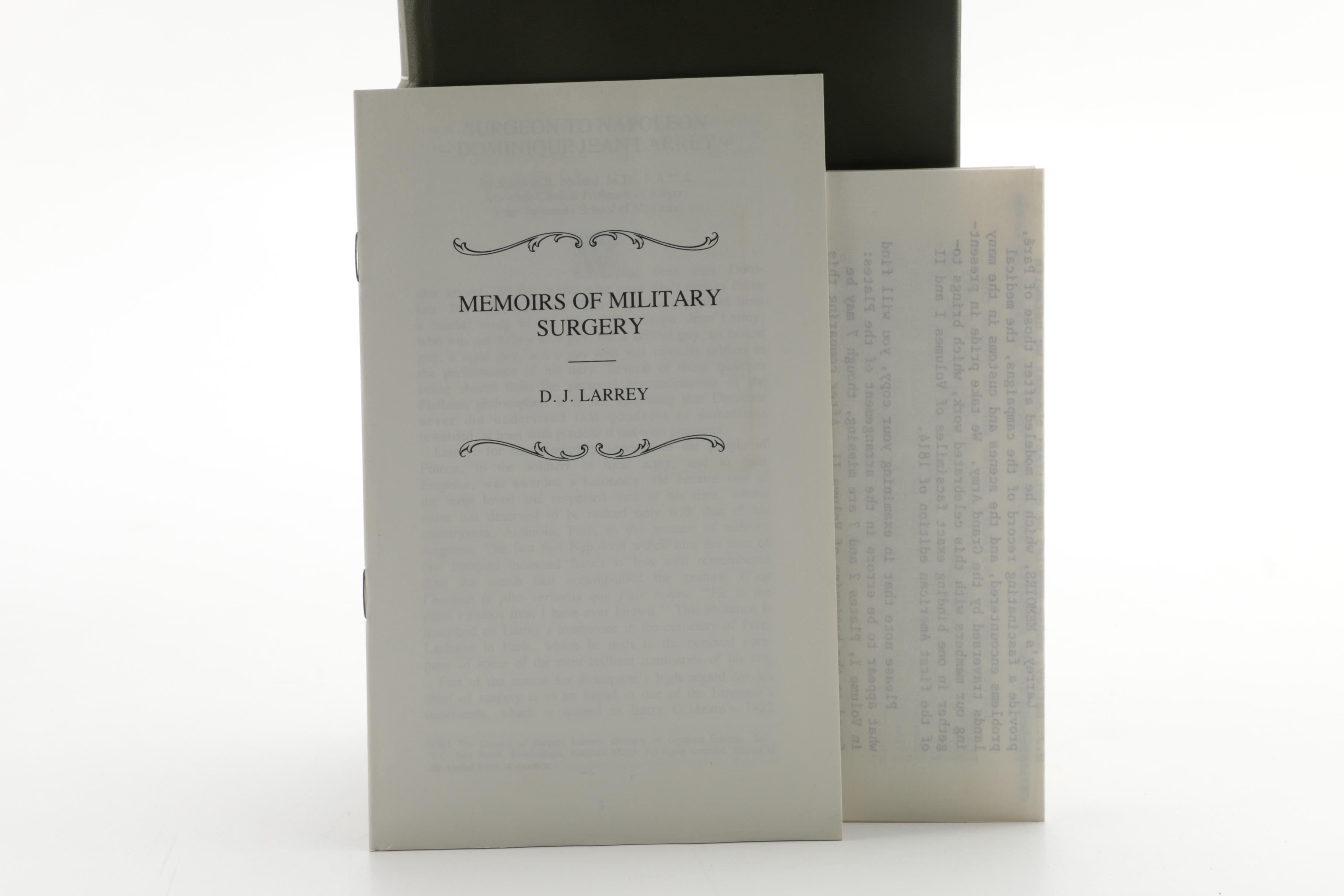 Leatherbound Classic Medical Books Featuring "The Classics of Surgery Library"