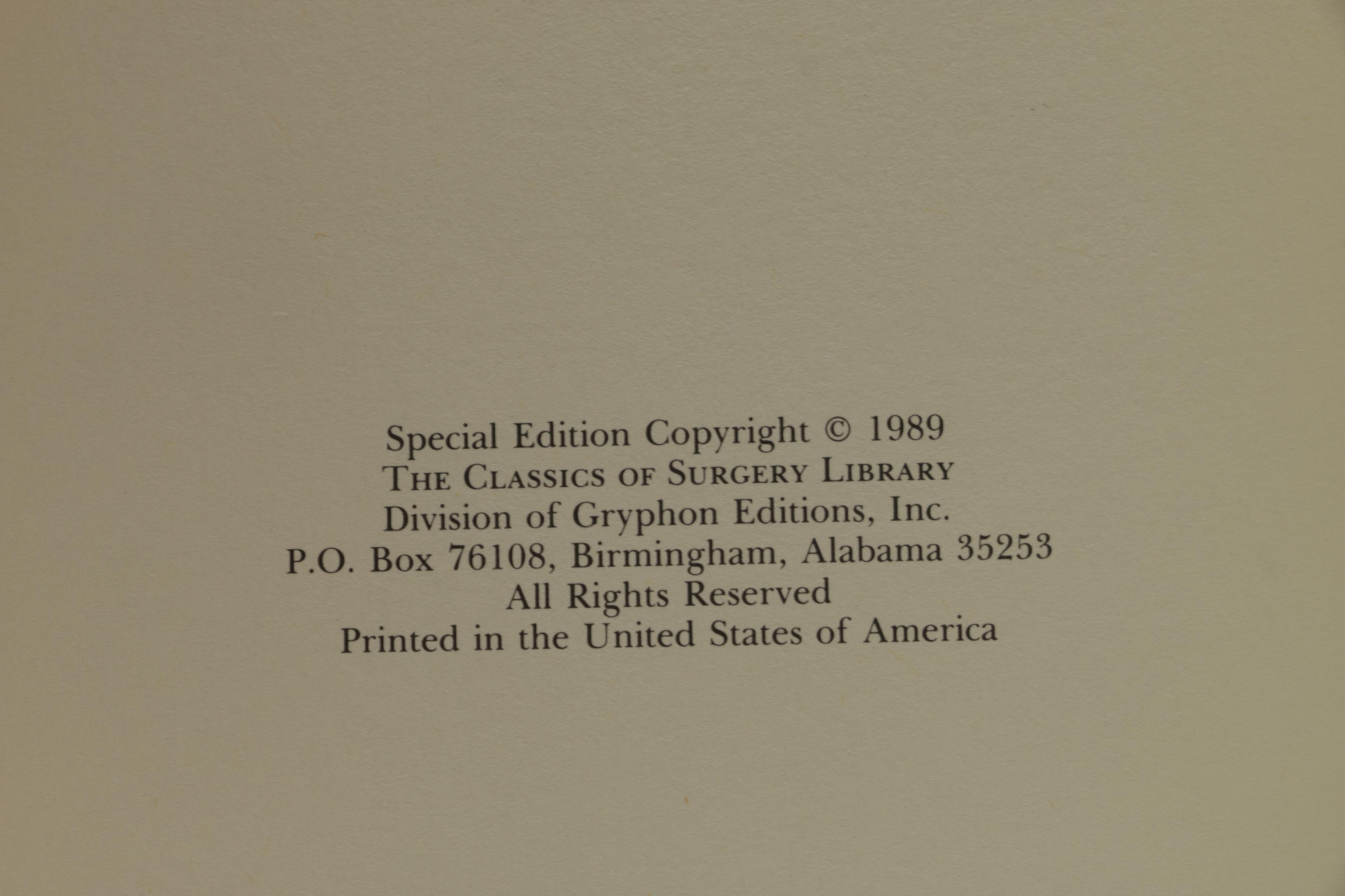 Leatherbound Classic Medical Books Featuring "The Classics of Surgery Library"