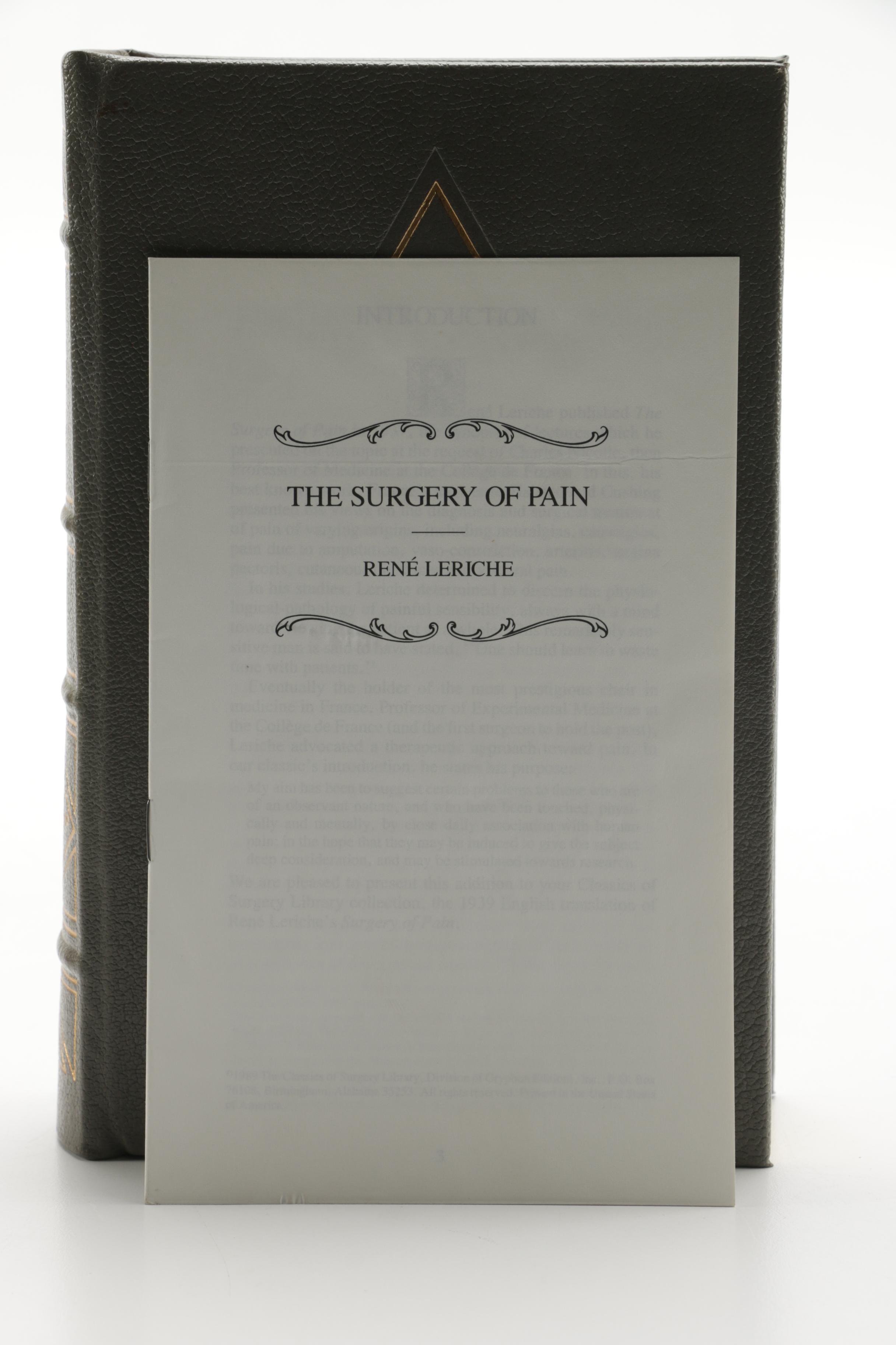 Leatherbound Classic Medical Books Featuring "The Classics of Surgery Library"