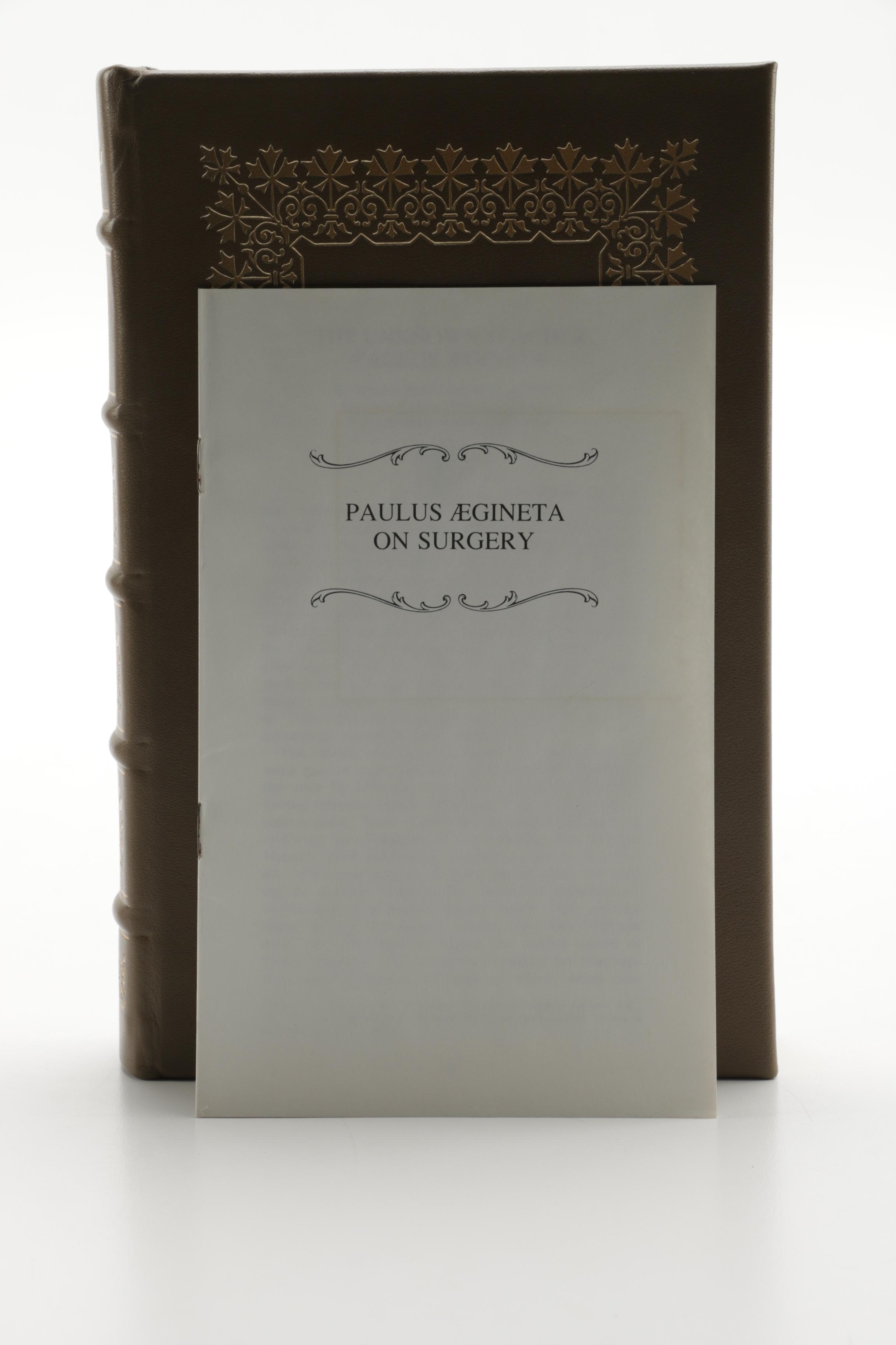 Leatherbound Classic Medical Books Featuring "The Classics of Surgery Library"