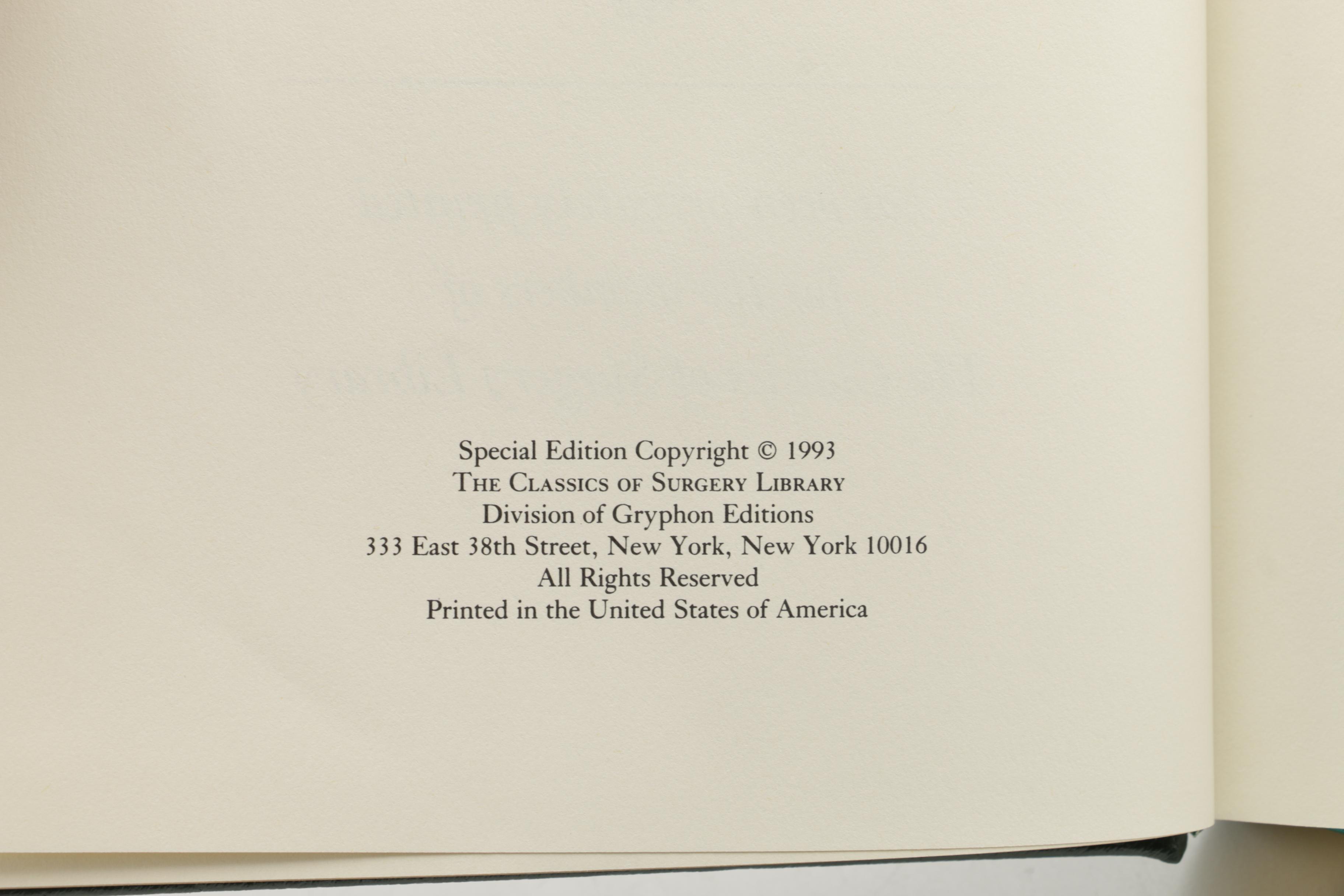 Leatherbound Classic Medical Books Featuring "The Classics of Surgery Library"