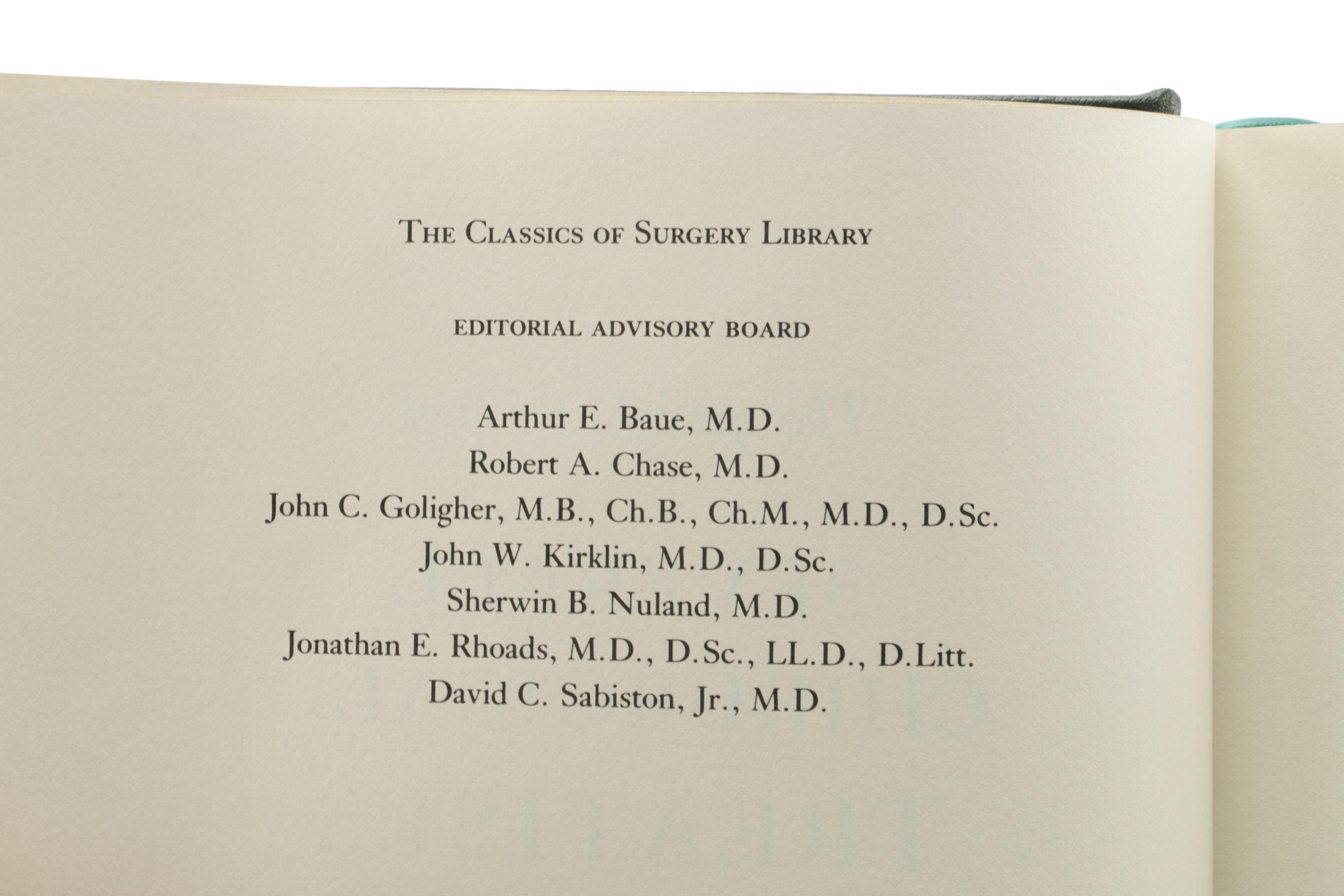 Leatherbound Classic Medical Books Featuring "The Classics of Surgery Library"