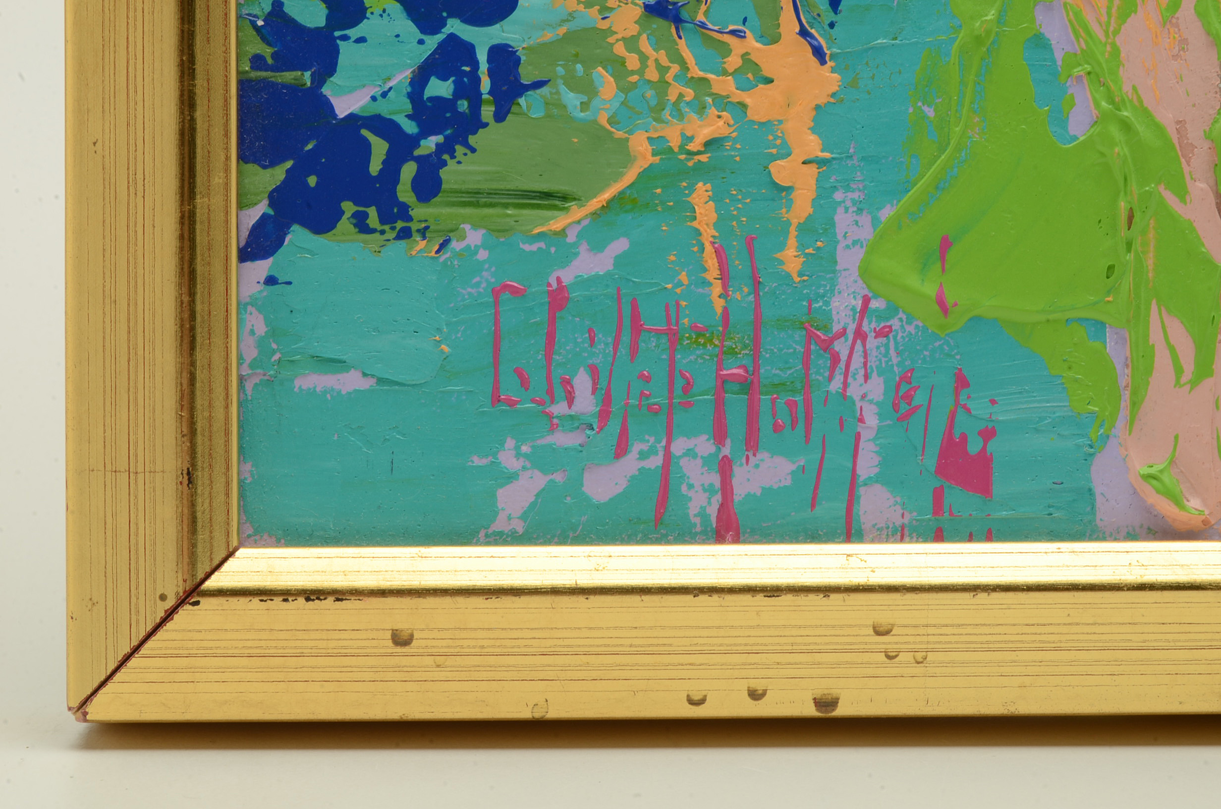 Gayle Gillette Hummel Original 1994 Oil & Acrylic on Canvas "East of the Sun and West of the Moon"