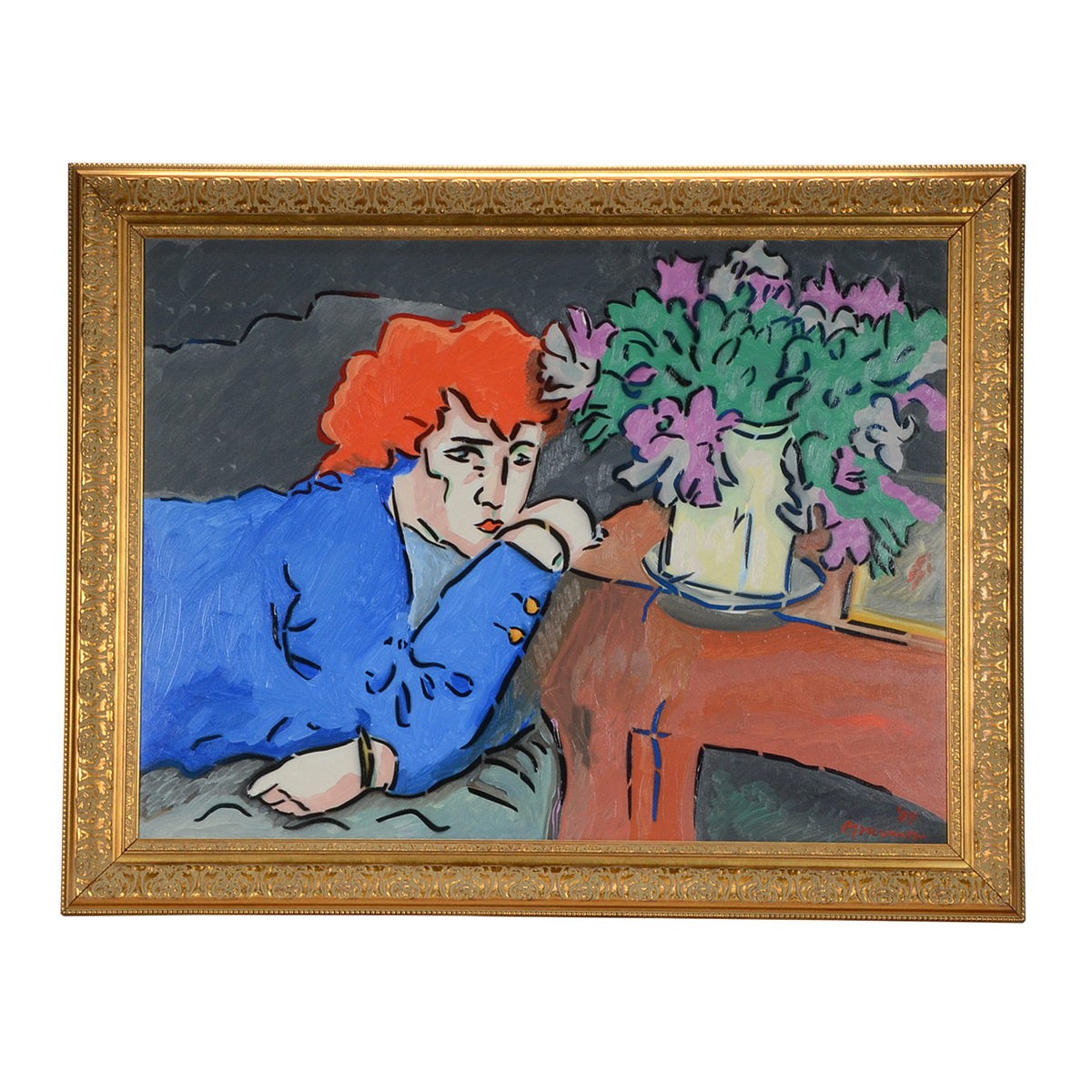 Paul Harmon Original 1987 Acrylic & Spraypaint on Canvas