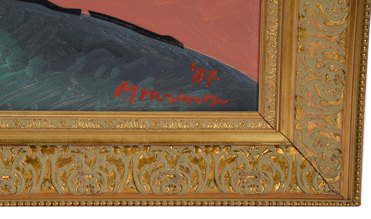 Paul Harmon Original 1987 Acrylic & Spraypaint on Canvas