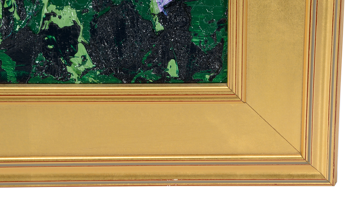 Gayle Gillette Hummel Original 2006 Heavy Impasto Oil on Canvas "Keep an Eye on Spring"