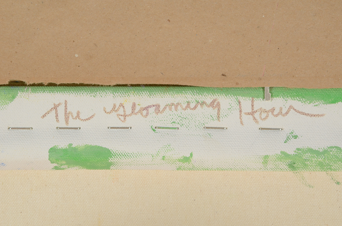 Gayle Gillette Hummel Original 2006 Heavy Impasto Oil on Canvas "Keep an Eye on Spring"