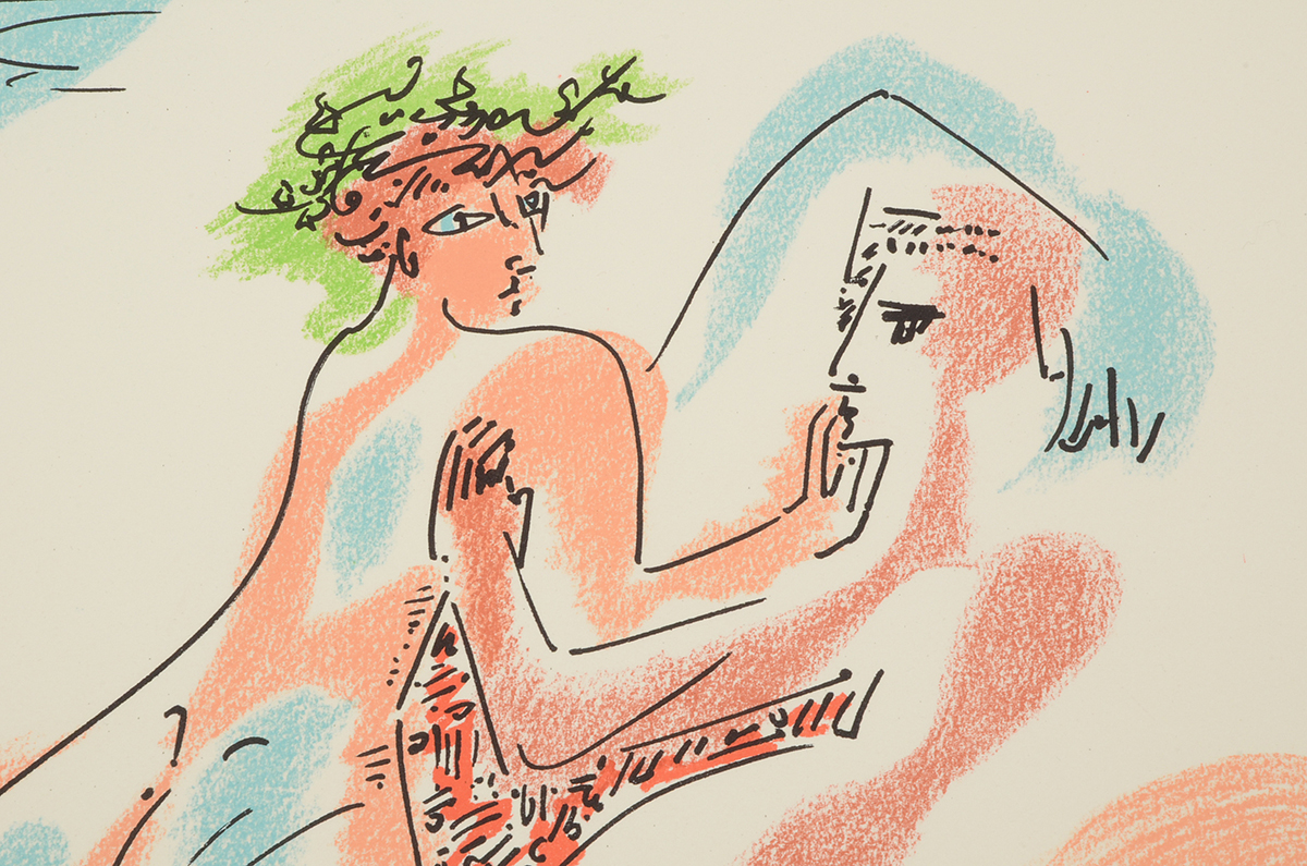 André Masson Signed Limited Edition Lithograph "Cupid and Psyche"