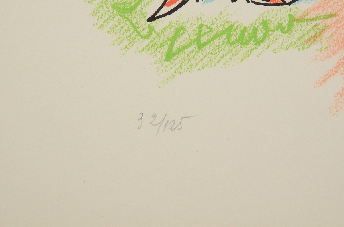 André Masson Signed Limited Edition Lithograph "Cupid and Psyche"