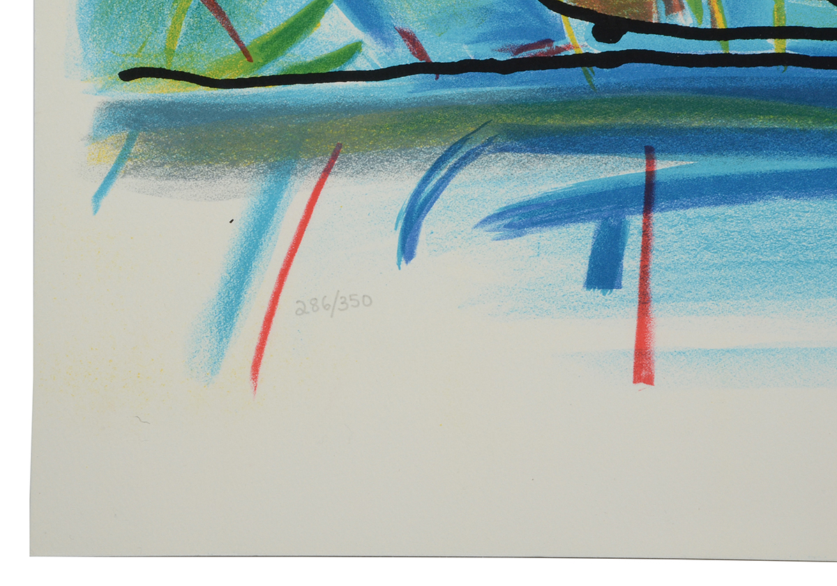 Peter Max Limited Edition Hand-Pulled Lithograph of Flowers