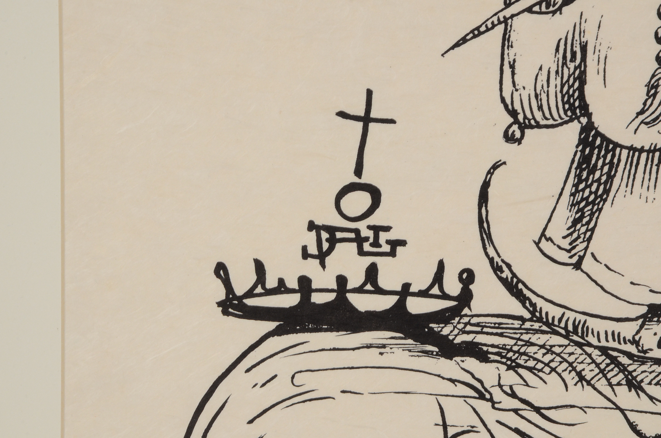 Salvador Dalí Original Lithograph from "Les songes drôlatiques de Pantagruel"