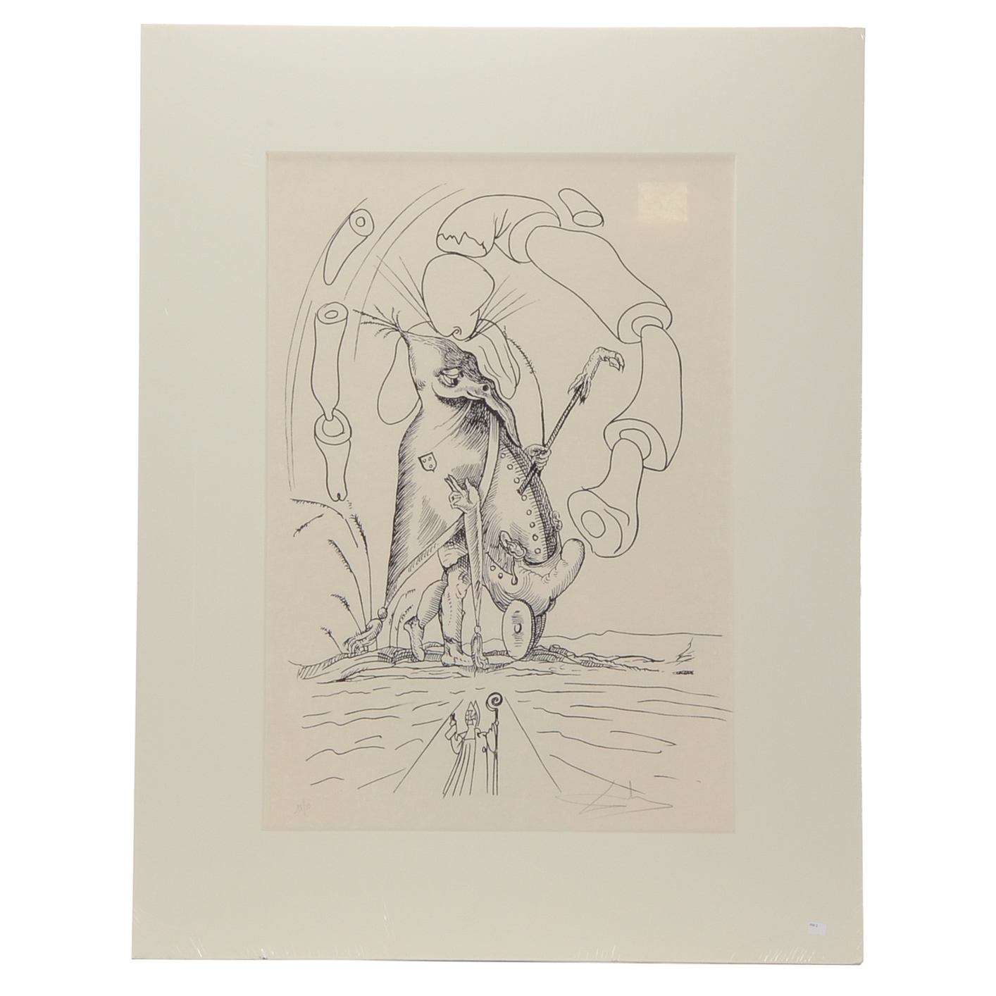 Salvador Dalí Original Lithograph from "Les songes drôlatiques de Pantagruel"