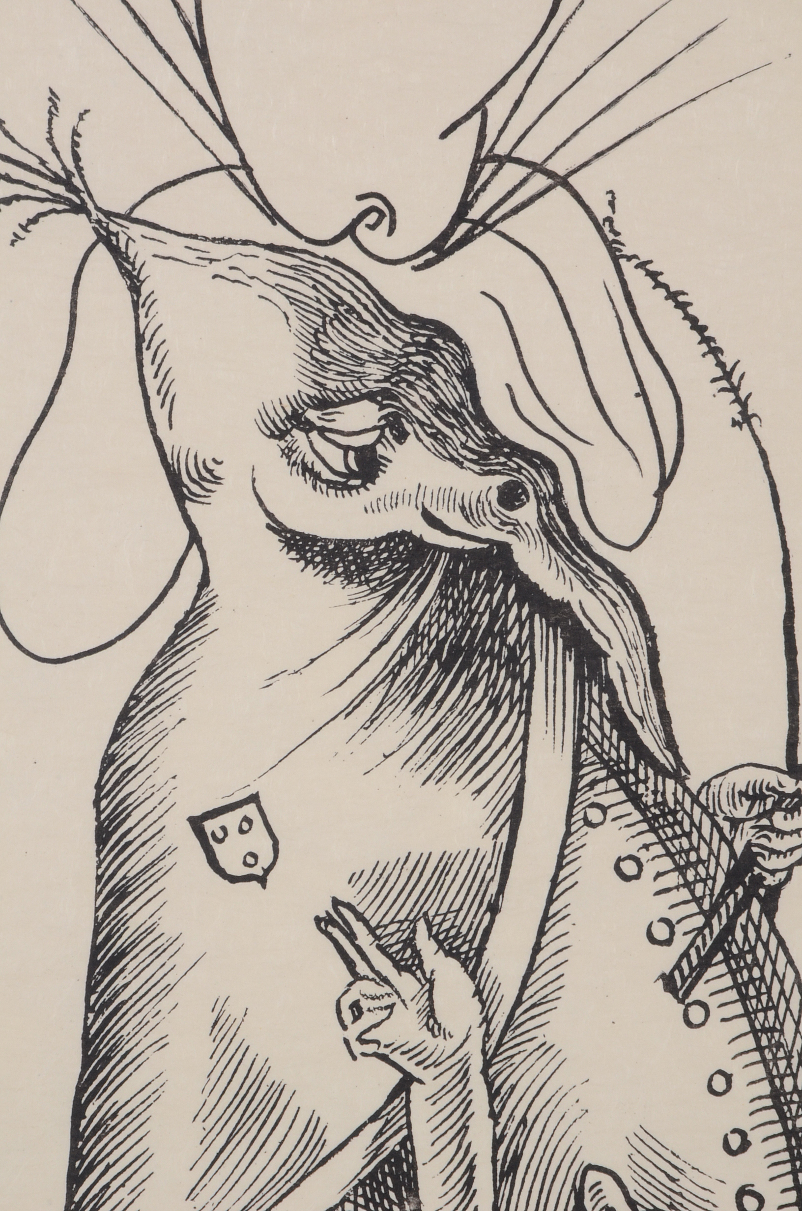 Salvador Dalí Original Lithograph from "Les songes drôlatiques de Pantagruel"