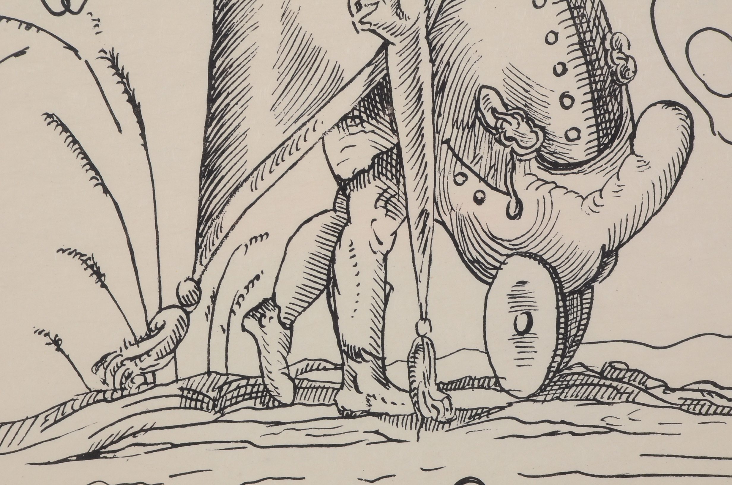 Salvador Dalí Original Lithograph from "Les songes drôlatiques de Pantagruel"