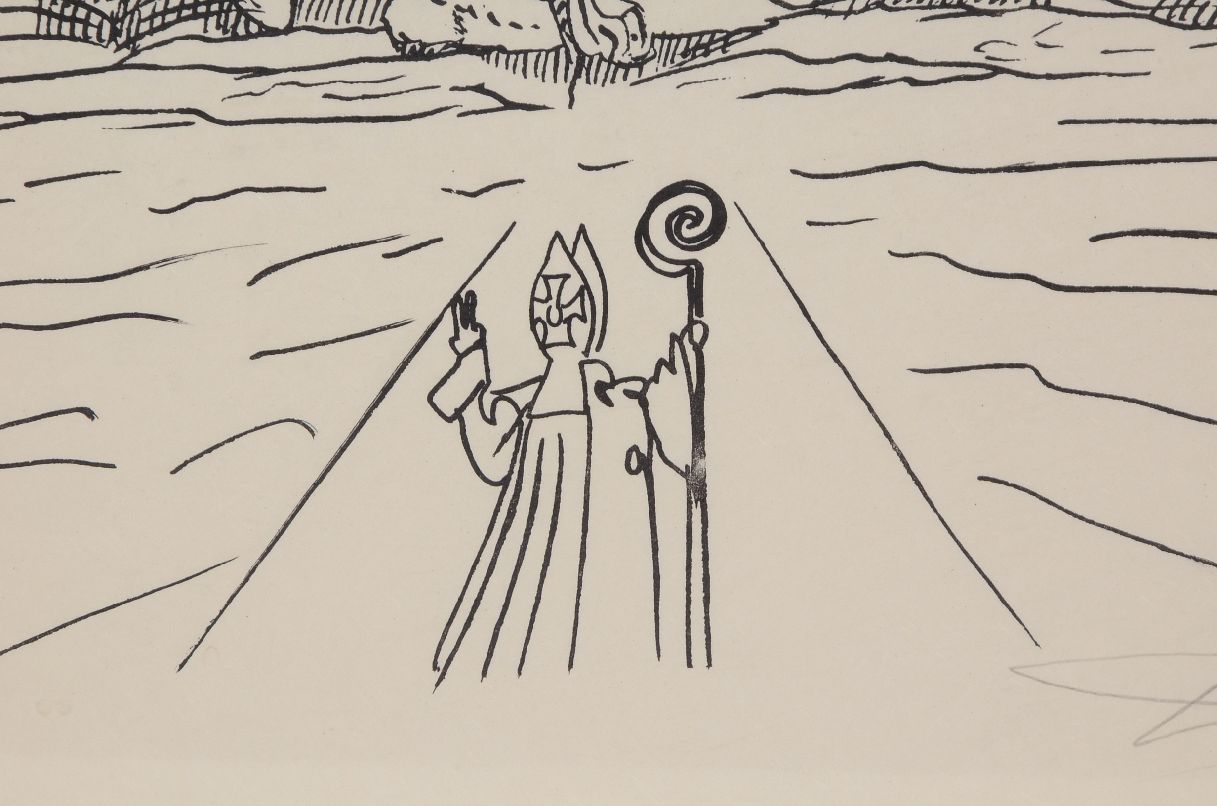 Salvador Dalí Original Lithograph from "Les songes drôlatiques de Pantagruel"